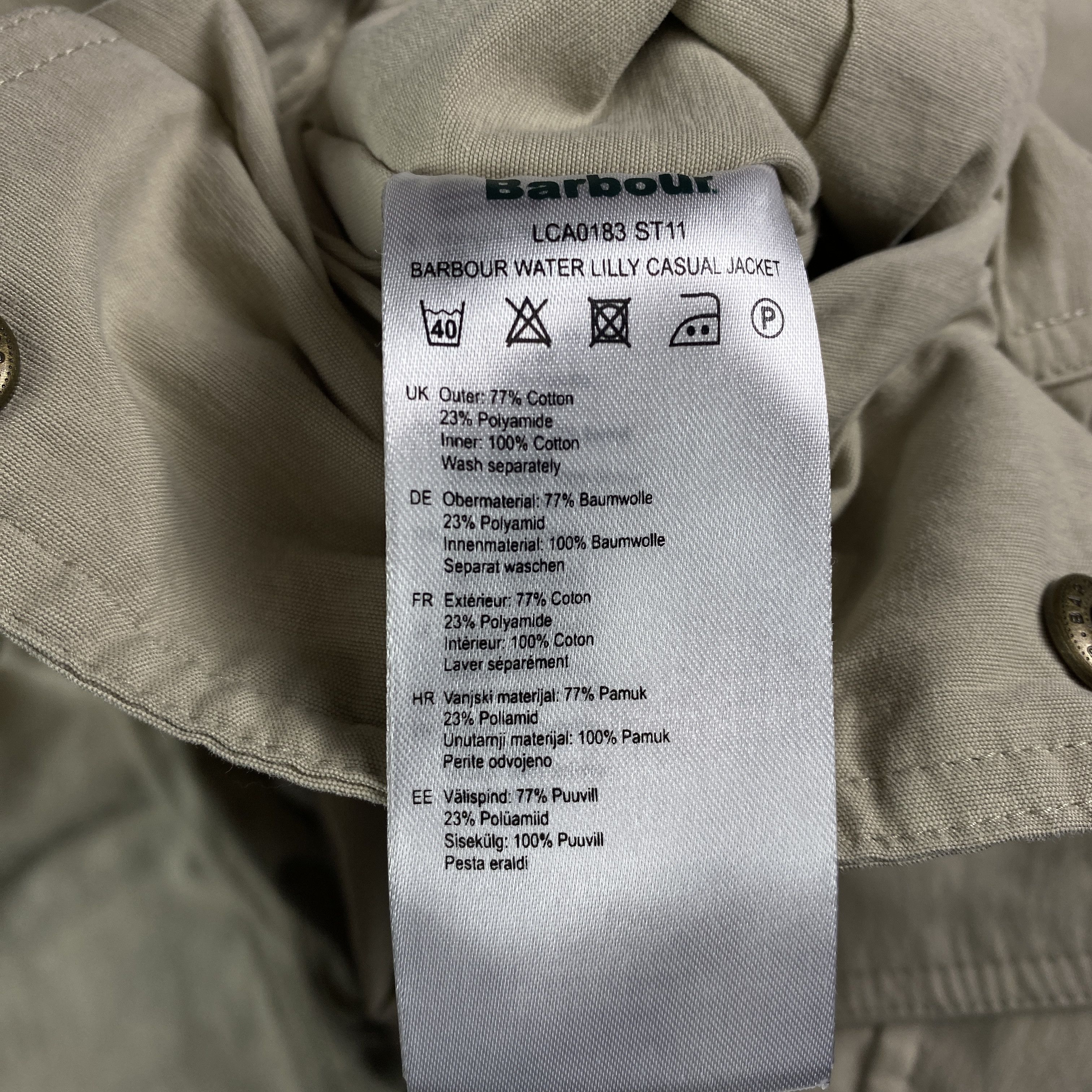 Barbour Womens Parka Jacket Barbour Water Lilly Size M Size M / US 6-8 / IT 42-44 - 6 Thumbnail