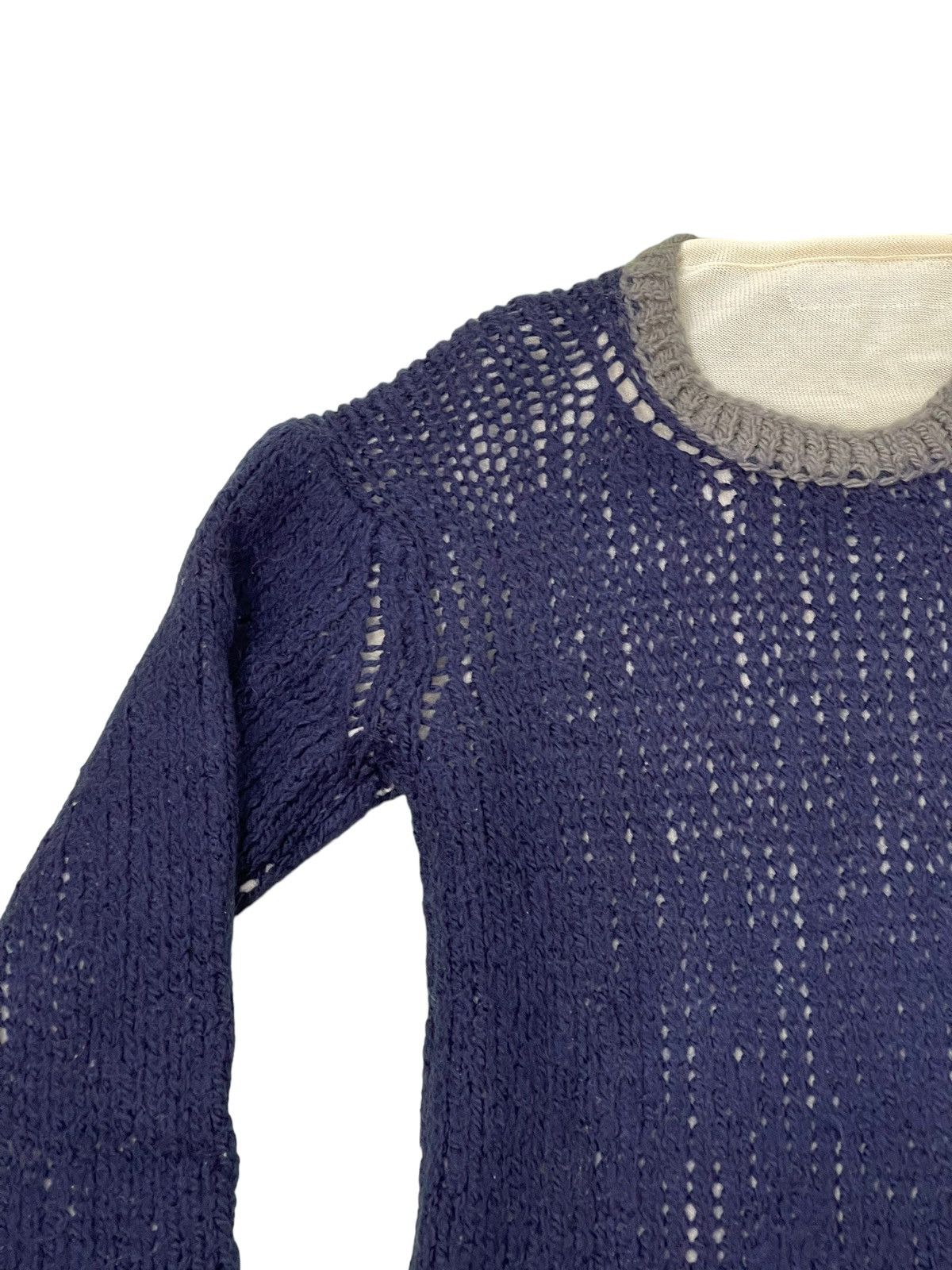 Comme des Garcons AD 1999 CDGH Wool Mesh Knitwear Cotton Lining Slim 4🟩8 Size US M / EU 48-50 / 2 - 6 Thumbnail