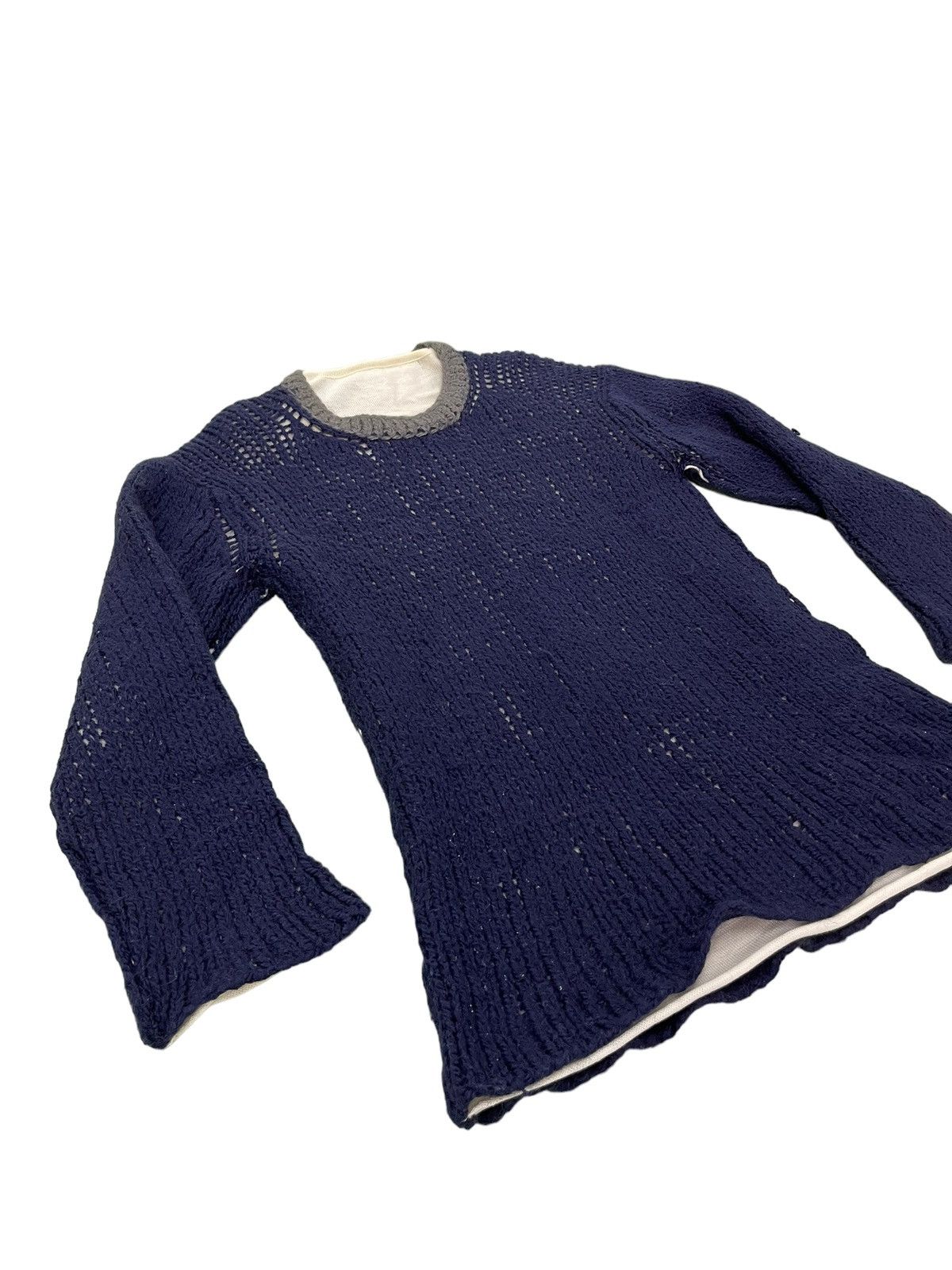 Comme des Garcons AD 1999 CDGH Wool Mesh Knitwear Cotton Lining Slim 4🟩8 Size US M / EU 48-50 / 2 - 2 Thumbnail