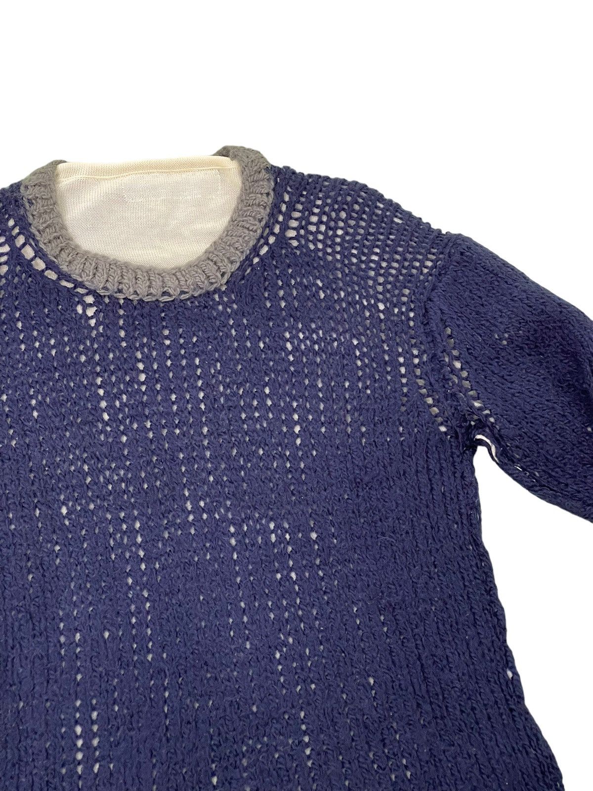 Comme des Garcons AD 1999 CDGH Wool Mesh Knitwear Cotton Lining Slim 4🟩8 Size US M / EU 48-50 / 2 - 7 Thumbnail