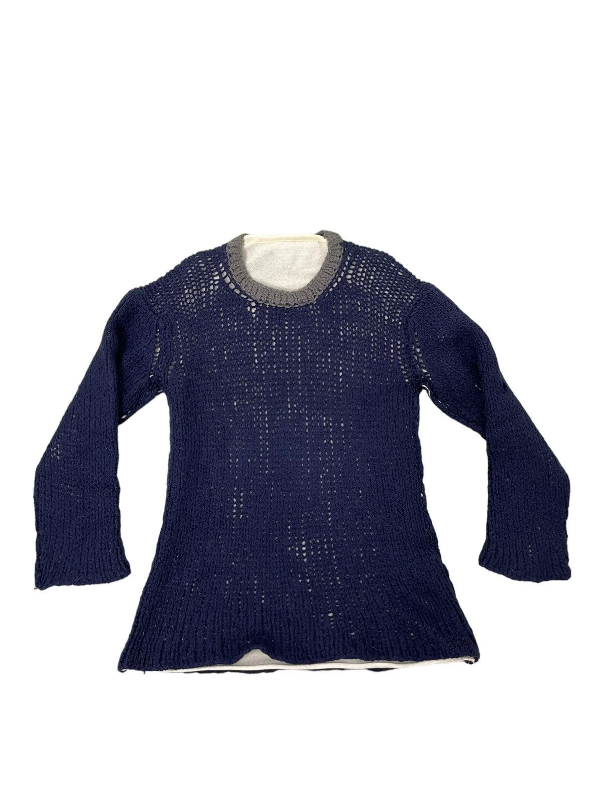 Comme des Garcons AD 1999 CDGH Wool Mesh Knitwear Cotton Lining Slim 4🟩8 Size US M / EU 48-50 / 2 - 1 Thumbnail