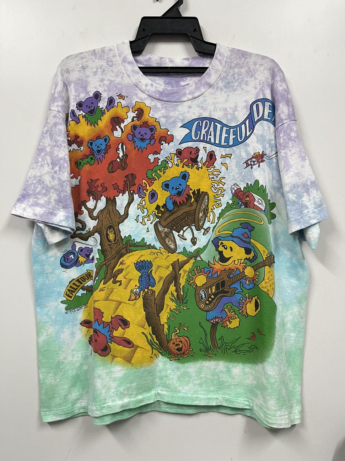 Pre-owned Grateful Dead X Very Rare Vintage 1993 Grateful Dead By Design Shawn Kenny Tees In Tye Dye