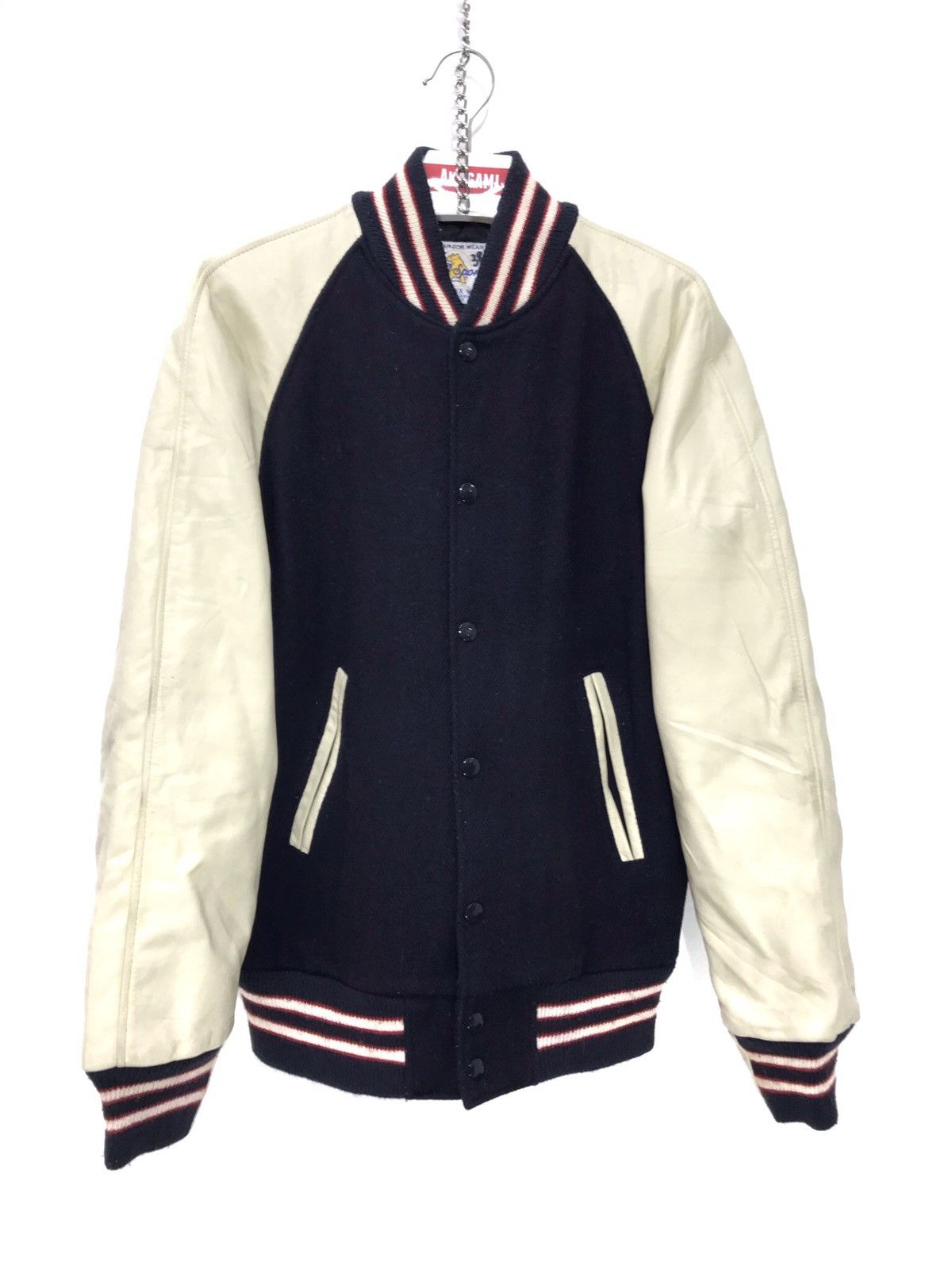 Golden Bear 💖Golden Bear Varsity Jacket Wool Leather 1🟩7 Size US S / EU 44-46 / 1 - 1 Thumbnail