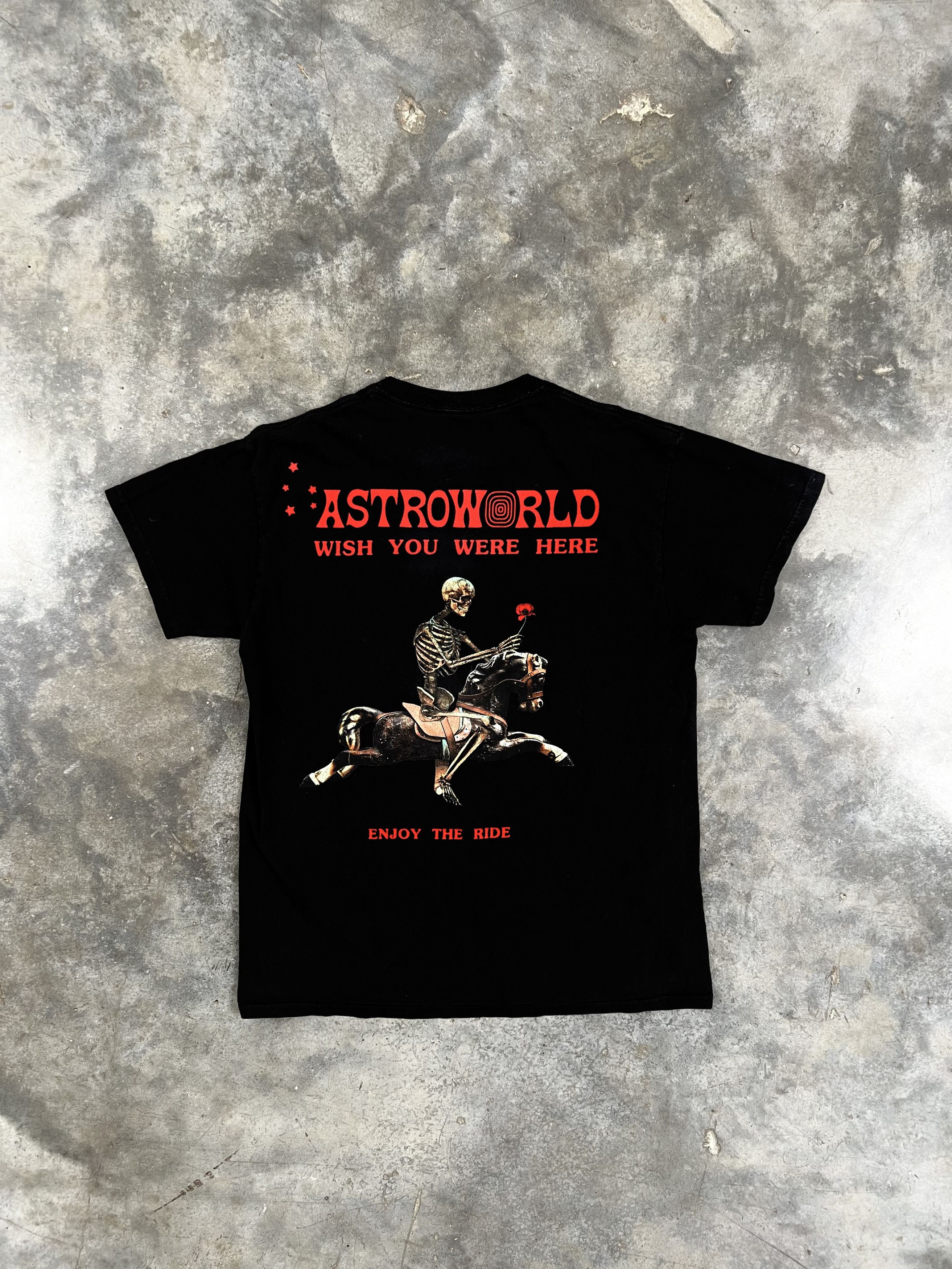 Travis Scott Travis Scott Enjoy The Ride Astroworld Tee Black Medium 🧊 ...