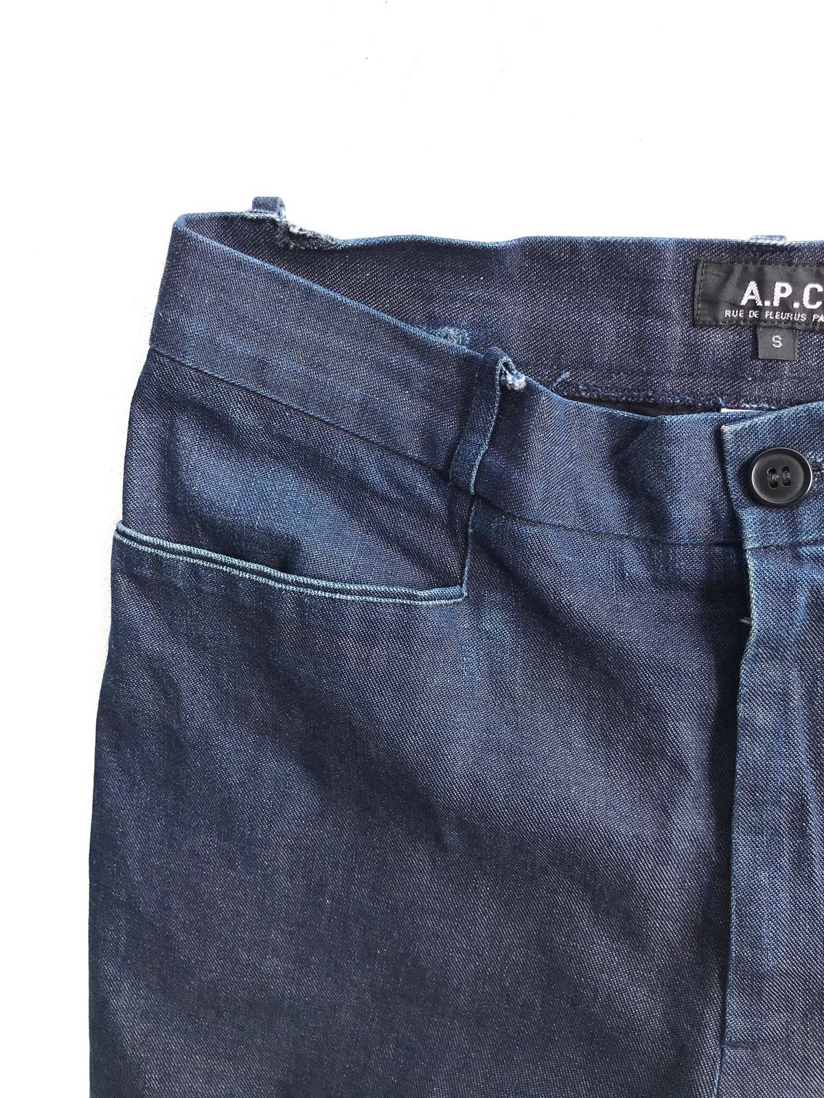 A.P.C. A.P.C Rue De Fleurus Paris Indigo Denim Cropped Pants Size US 30 / EU 46 - 7 Thumbnail