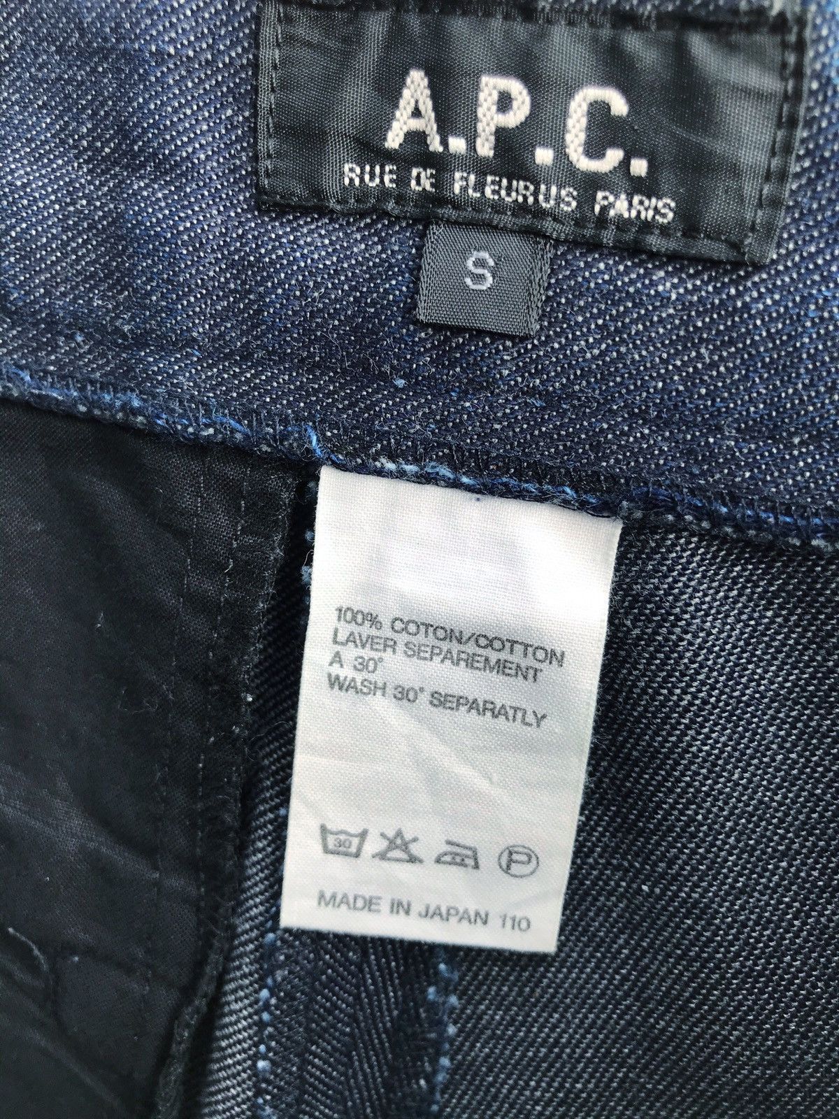 A.P.C. A.P.C Rue De Fleurus Paris Indigo Denim Cropped Pants Size US 30 / EU 46 - 12 Thumbnail