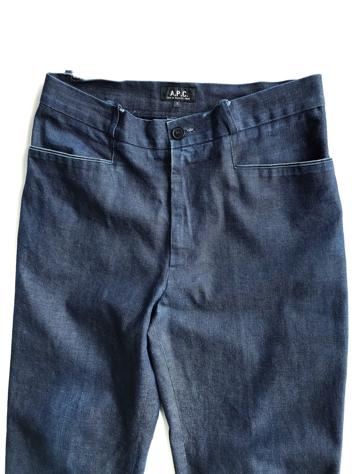 A.P.C. A.P.C Rue De Fleurus Paris Indigo Denim Cropped Pants Size US 30 / EU 46 - 5 Thumbnail