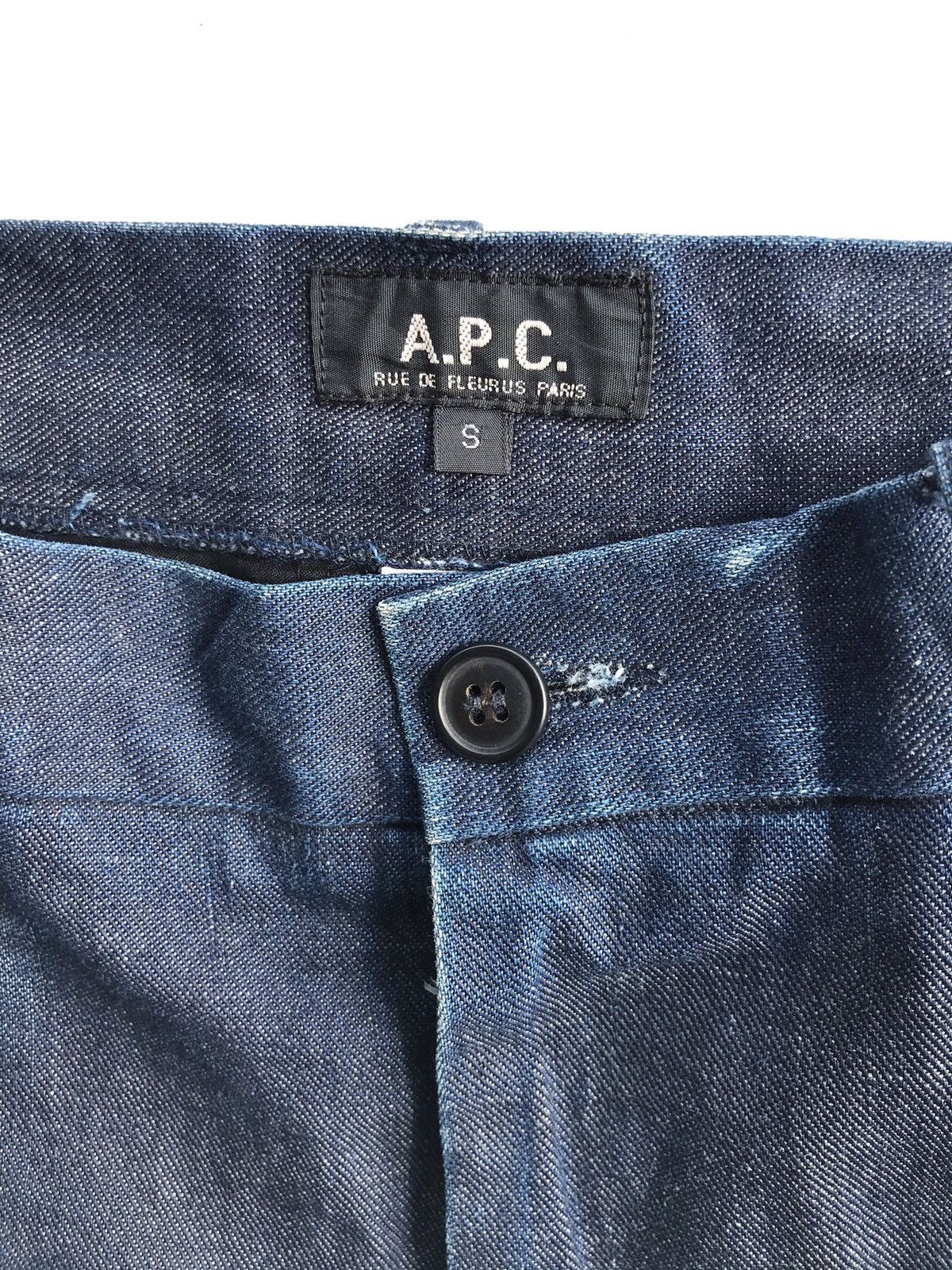 A.P.C. A.P.C Rue De Fleurus Paris Indigo Denim Cropped Pants Size US 30 / EU 46 - 11 Thumbnail
