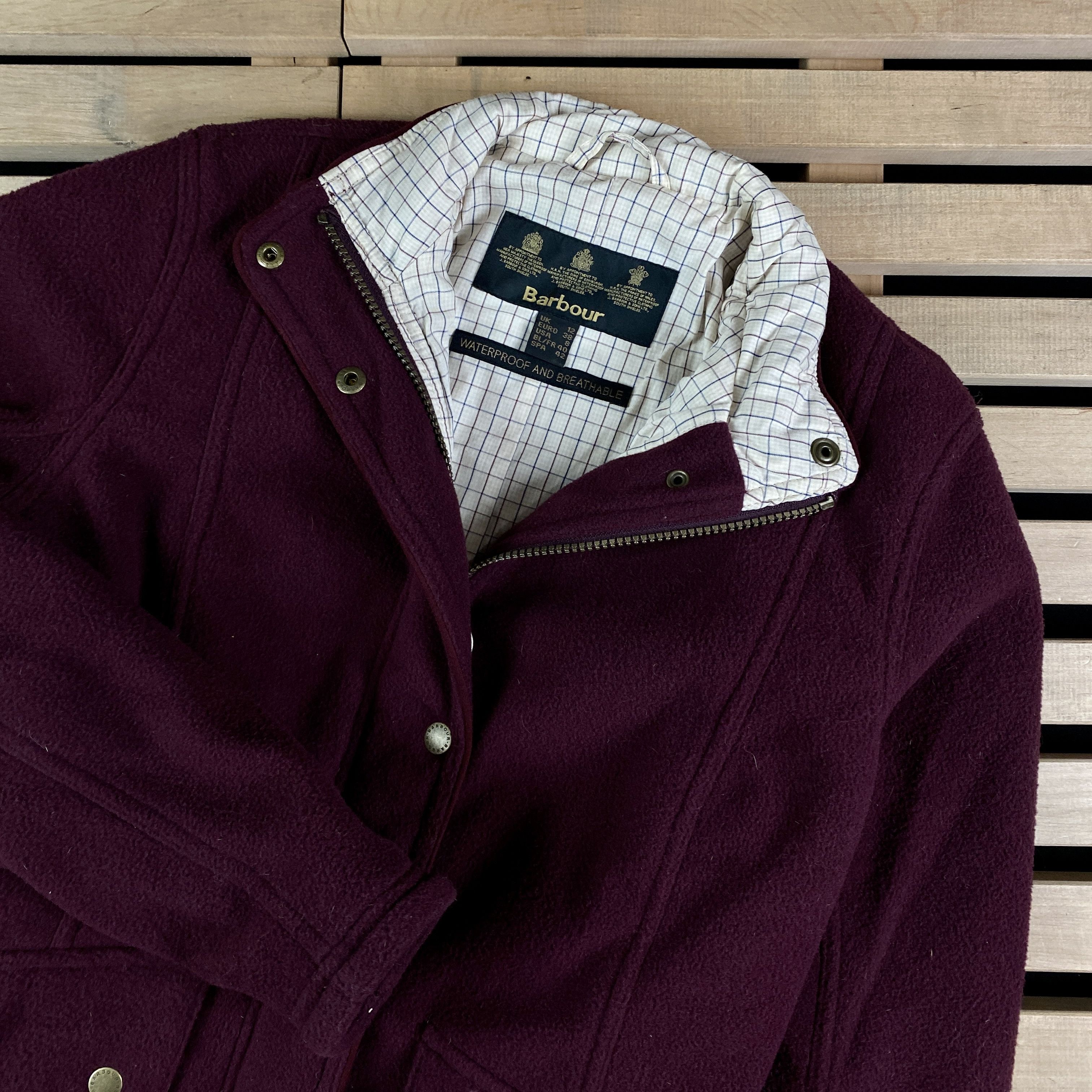 Barbour Womens Waterproof Fleece Jacket Barbour Size UK 12 US 8 Size M / US 6-8 / IT 42-44 - 2 Thumbnail