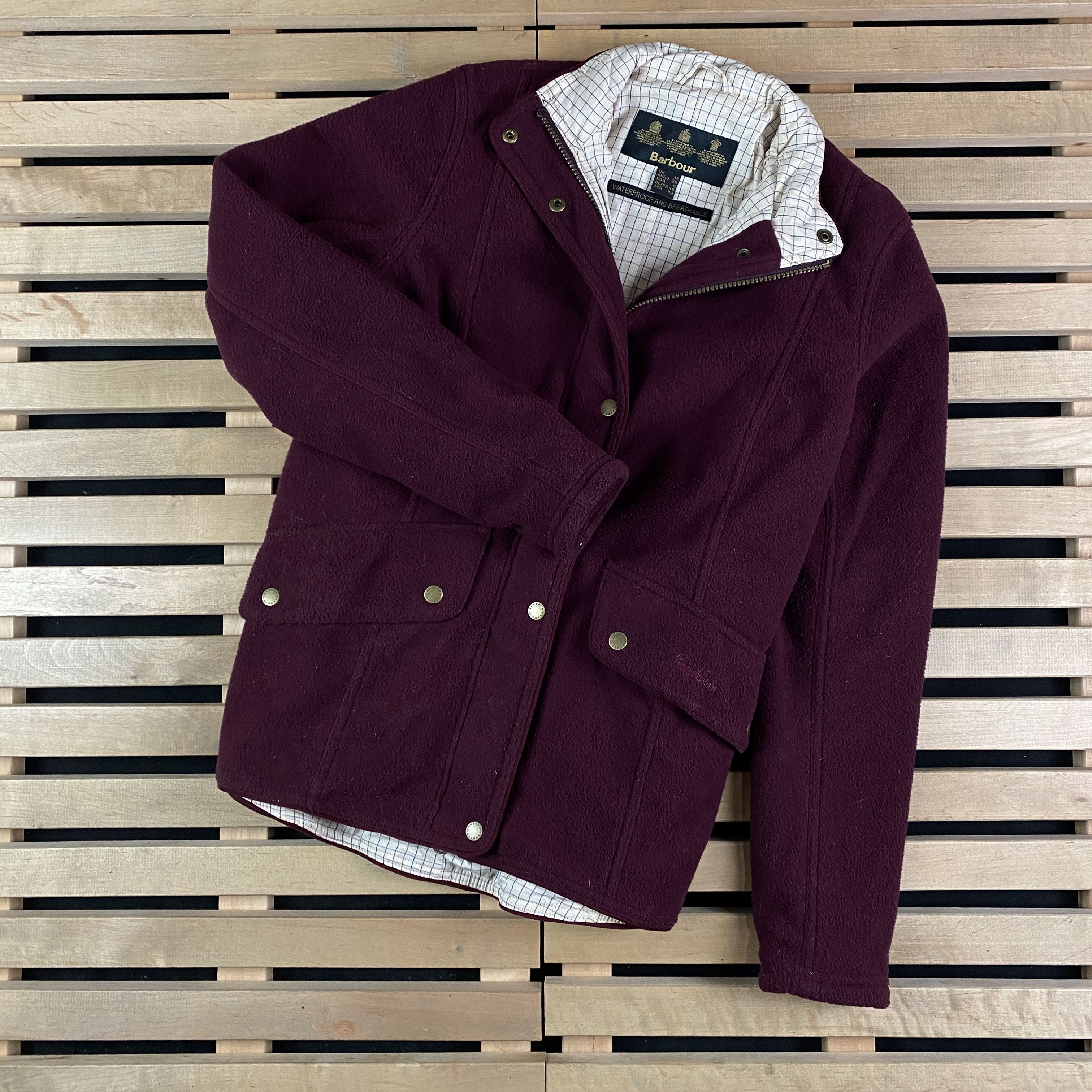 Barbour Womens Waterproof Fleece Jacket Barbour Size UK 12 US 8 Size M / US 6-8 / IT 42-44 - 1 Thumbnail