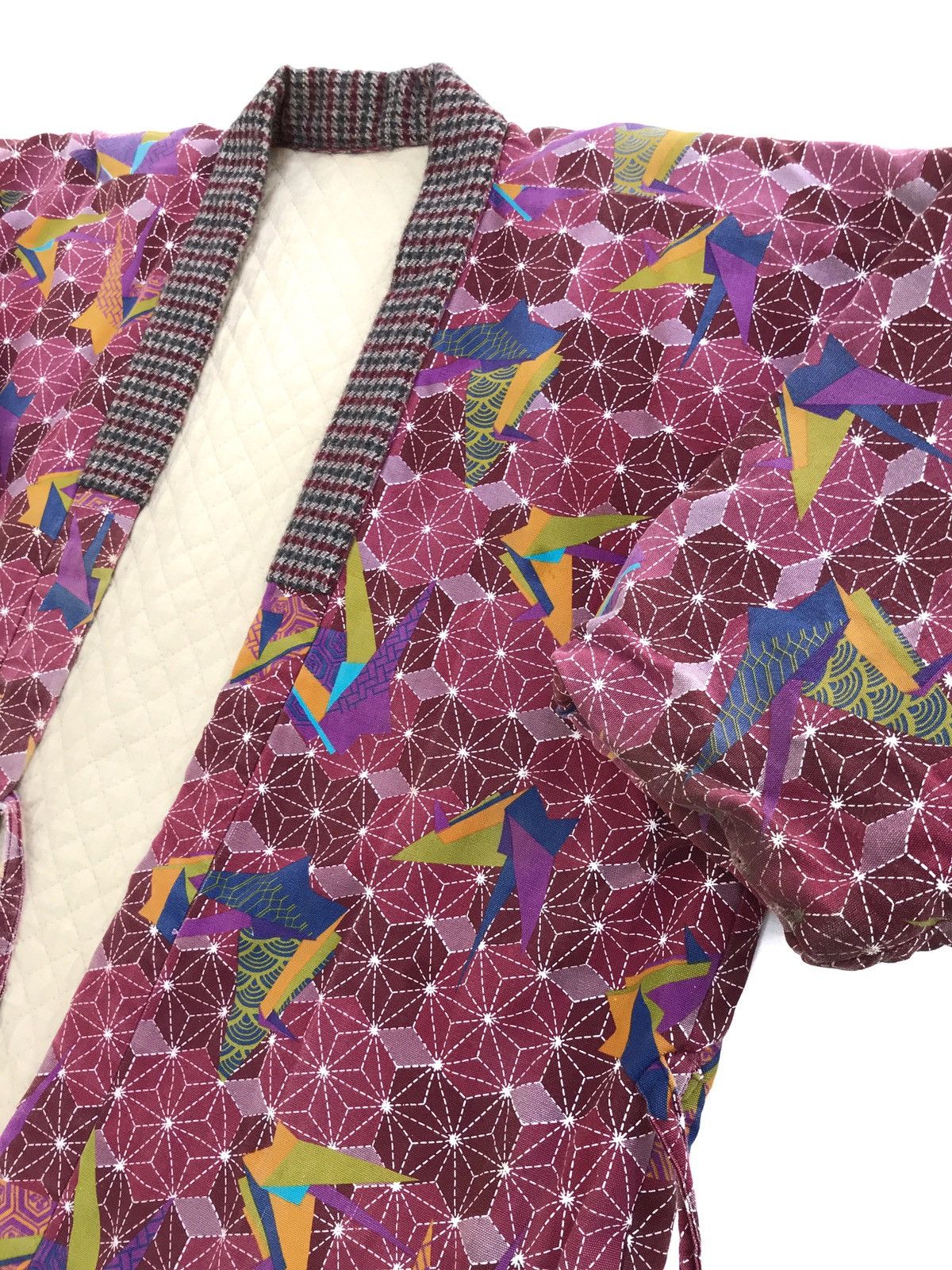 Japanese Brand × Vintage Japanese Kimono Sashiko Print Noragi Quilted Visvim Style Size US M / EU 48-50 / 2 - 7 Thumbnail