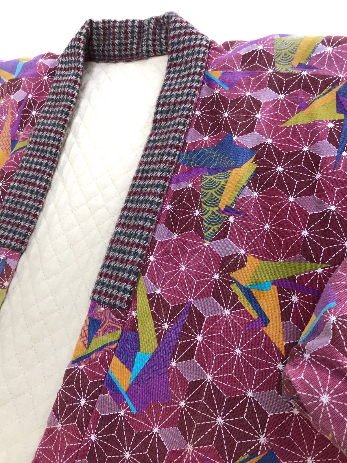 Japanese Brand × Vintage Japanese Kimono Sashiko Print Noragi Quilted Visvim Style Size US M / EU 48-50 / 2 - 8 Thumbnail