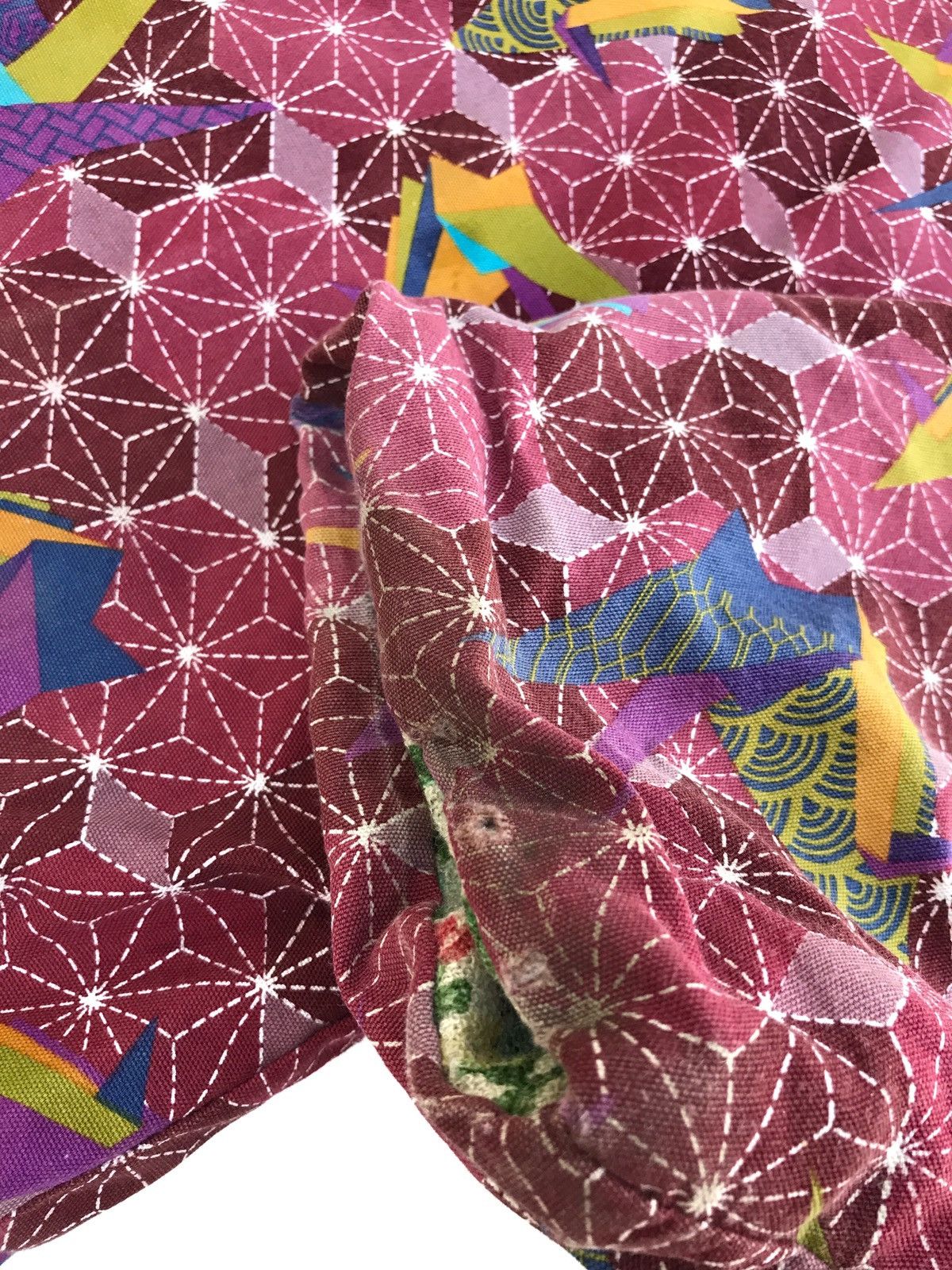 Japanese Brand × Vintage Japanese Kimono Sashiko Print Noragi Quilted Visvim Style Size US M / EU 48-50 / 2 - 6 Thumbnail