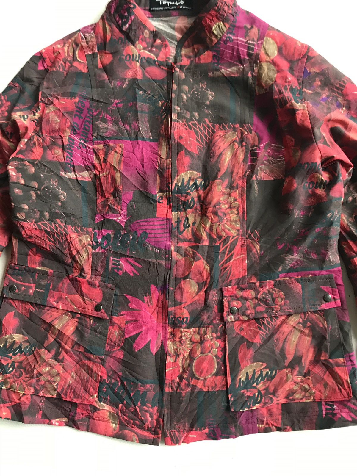 Japanese Brand Japanese Brand Topyo Petit France All Over Print Jacket Size US S / EU 44-46 / 1 - 2 Thumbnail