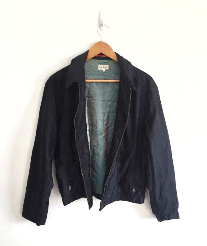 Paul Smith PAUL SMITH Jacket armpit 22" Black Zipper Bomber Size US L / EU 52-54 / 3 - 1 Thumbnail
