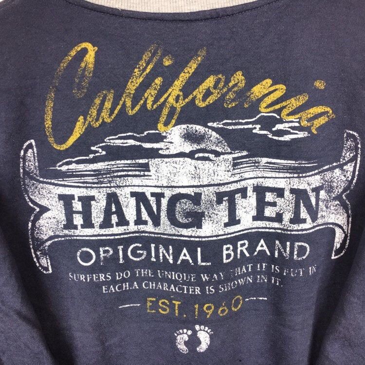 Hang Ten Vintage Hang Ten Sweatshirt Big Logo Surf Surfing Style Size US M / EU 48-50 / 2 - 4 Thumbnail