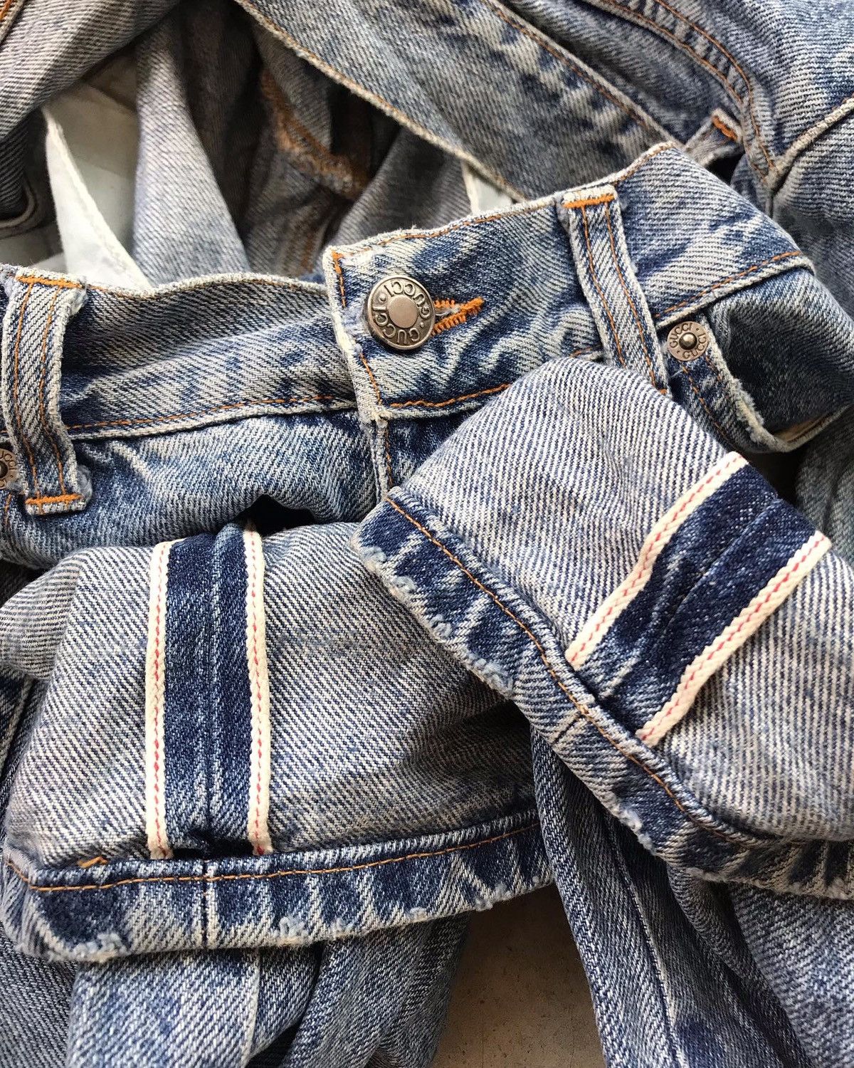 Vintage ACCEPT OFFER 💥 Vintage Gucci Jeans Selvedge Size US 31 - 5 Thumbnail