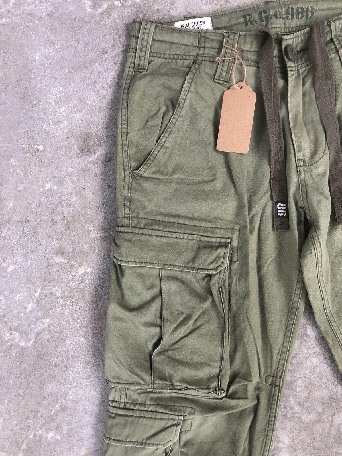 Japanese Brand Real Crush Parachute Cargo Pants Multipocket Bondage Size US 32 / EU 48 - 4 Thumbnail