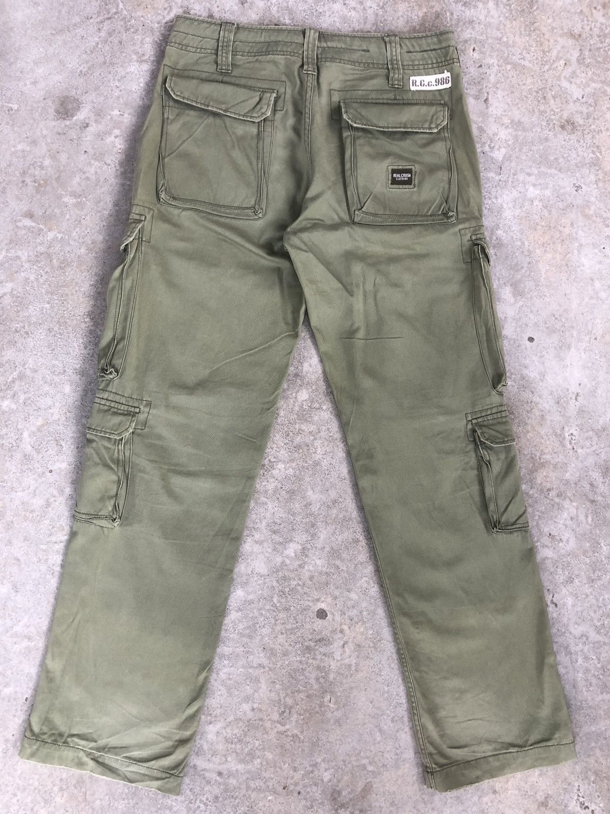 Japanese Brand Real Crush Parachute Cargo Pants Multipocket Bondage Size US 32 / EU 48 - 2 Thumbnail