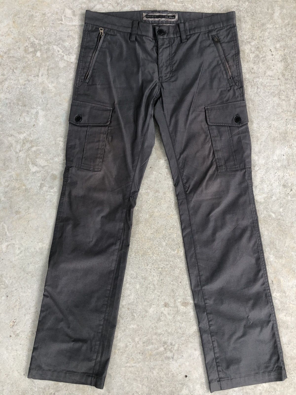 image of Tete Homme Cargo Pants Tactical Multipocket Issey Miyake in Grey, Men's (Size 35)