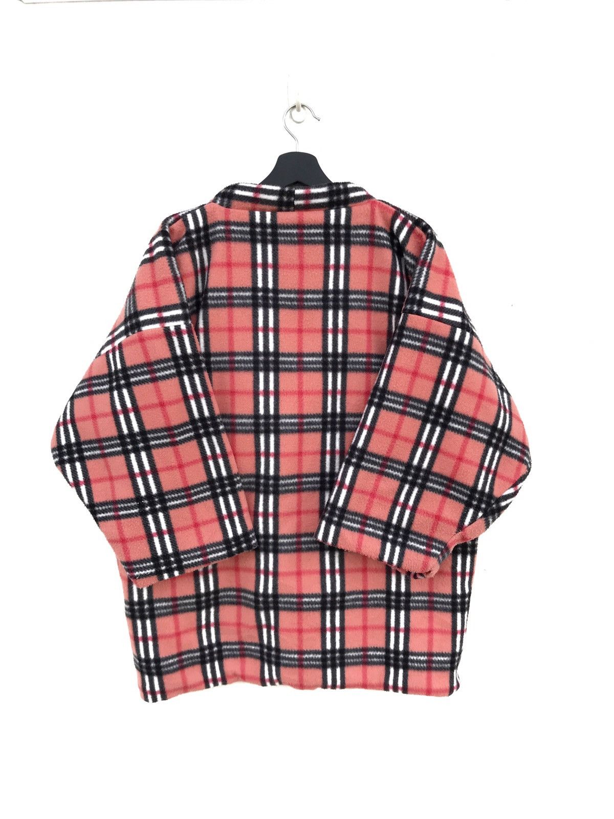 Japanese Brand Japanese Hanten Fleece Kimono Nova Check Plaid Jacket Size US L / EU 52-54 / 3 - 3 Thumbnail