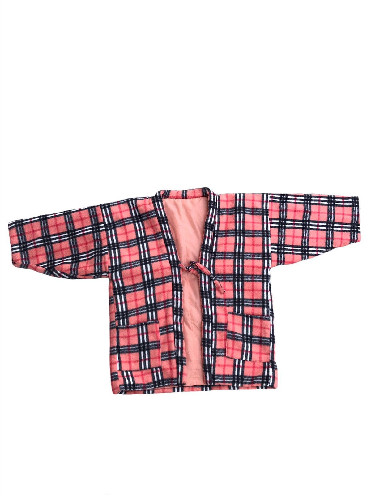 Japanese Brand Japanese Hanten Fleece Kimono Nova Check Plaid Jacket Size US L / EU 52-54 / 3 - 2 Thumbnail