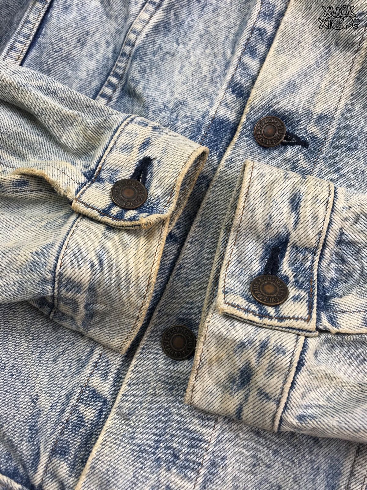 Levi's × Levi's Vintage Clothing × Vintage Vintage LEVI’S 70505 0217 DENIM JACKET ACID WASH 42 Size US L / EU 52-54 / 3 - 4 Thumbnail