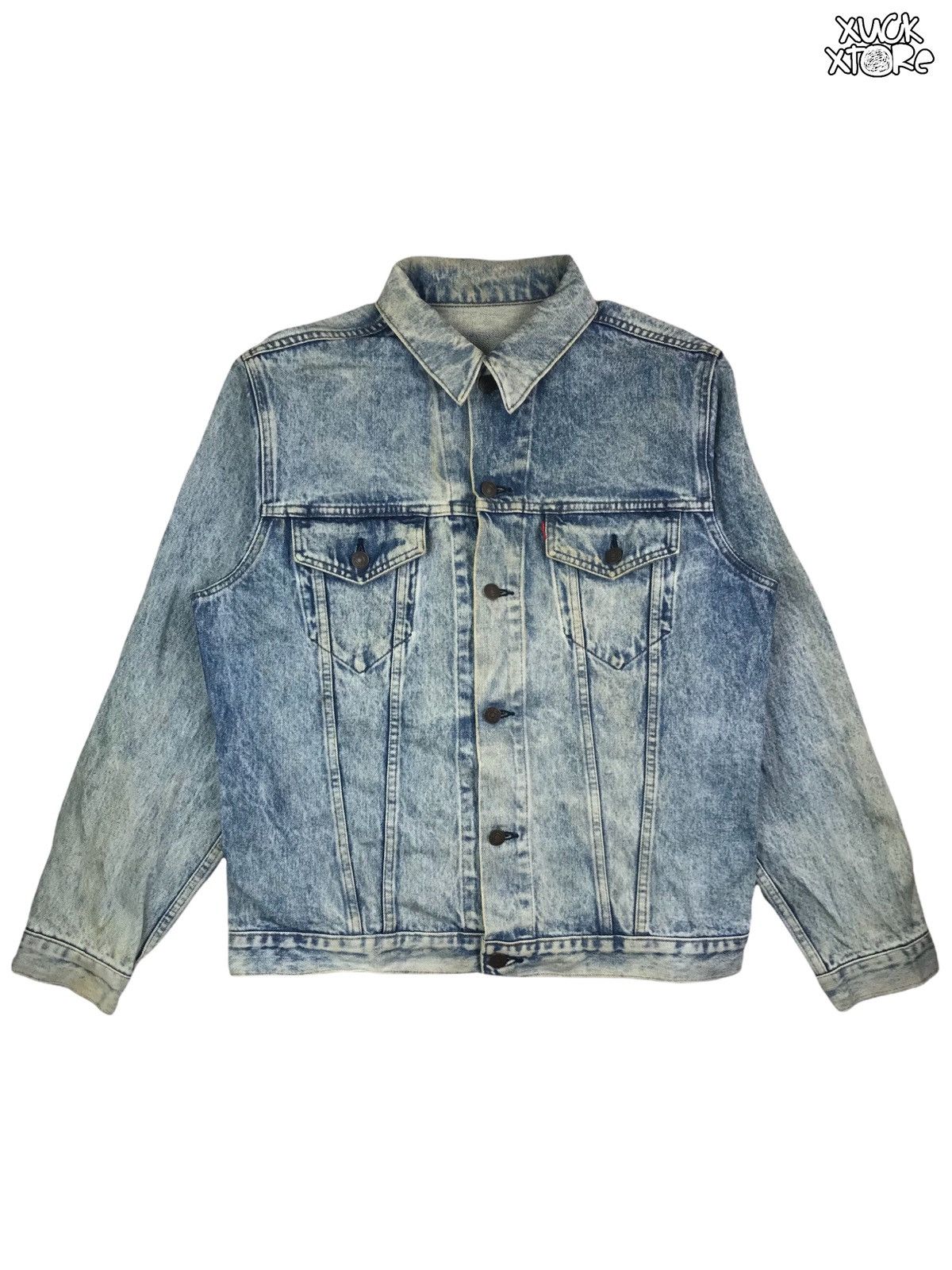 Levi's × Levi's Vintage Clothing × Vintage Vintage LEVI’S 70505 0217 DENIM JACKET ACID WASH 42 Size US L / EU 52-54 / 3 - 1 Thumbnail