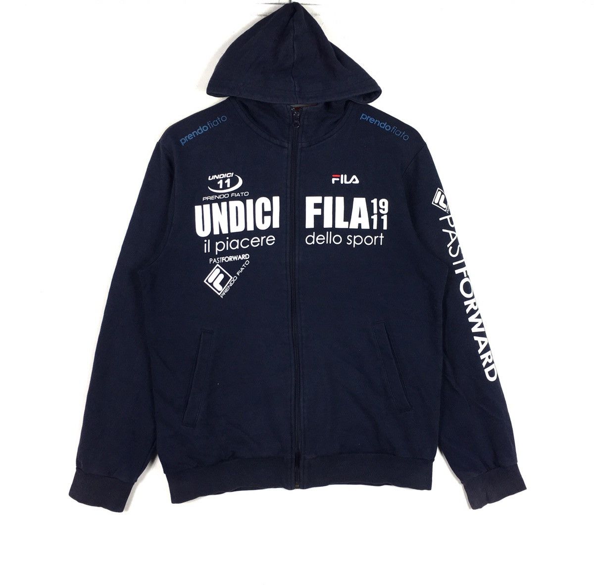 Fila Fila Hoodies Full Zipper Big Logo Streetwear Fila Undici Size US M / EU 48-50 / 2 - 1 Thumbnail