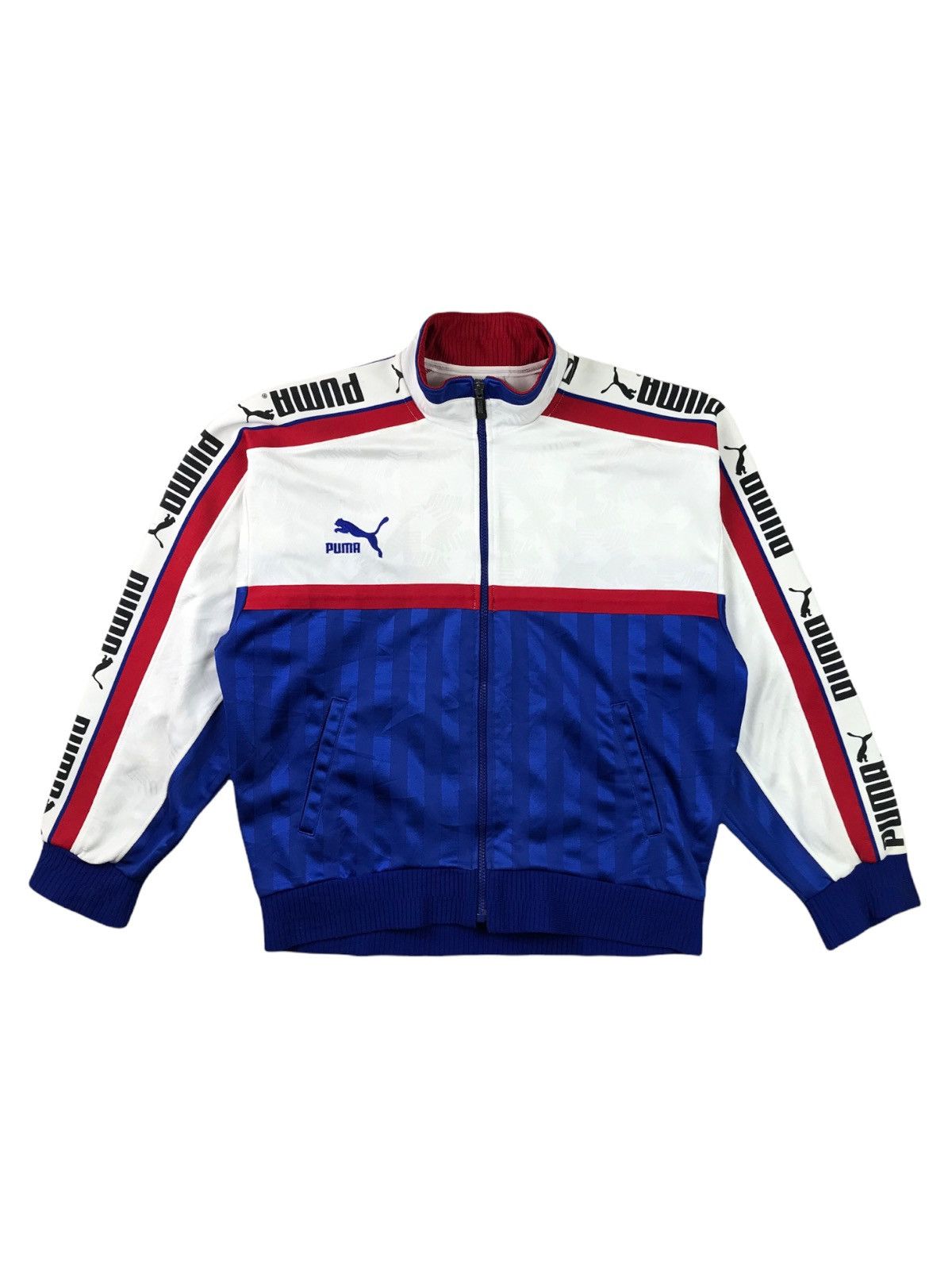 Japanese Brand × Puma × Vintage VINTAGE PUMA HIT UNION SWEATER ZIPPER M TO L Size US M / EU 48-50 / 2 - 1 Thumbnail
