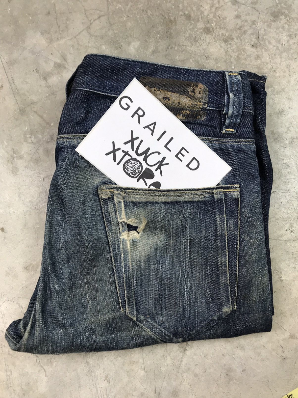 Diesel Black Gold DIESEL BLACK GOLD YELLOW LINE SELVEDGE ITALIAN MADE Size US 31 - 24 Thumbnail