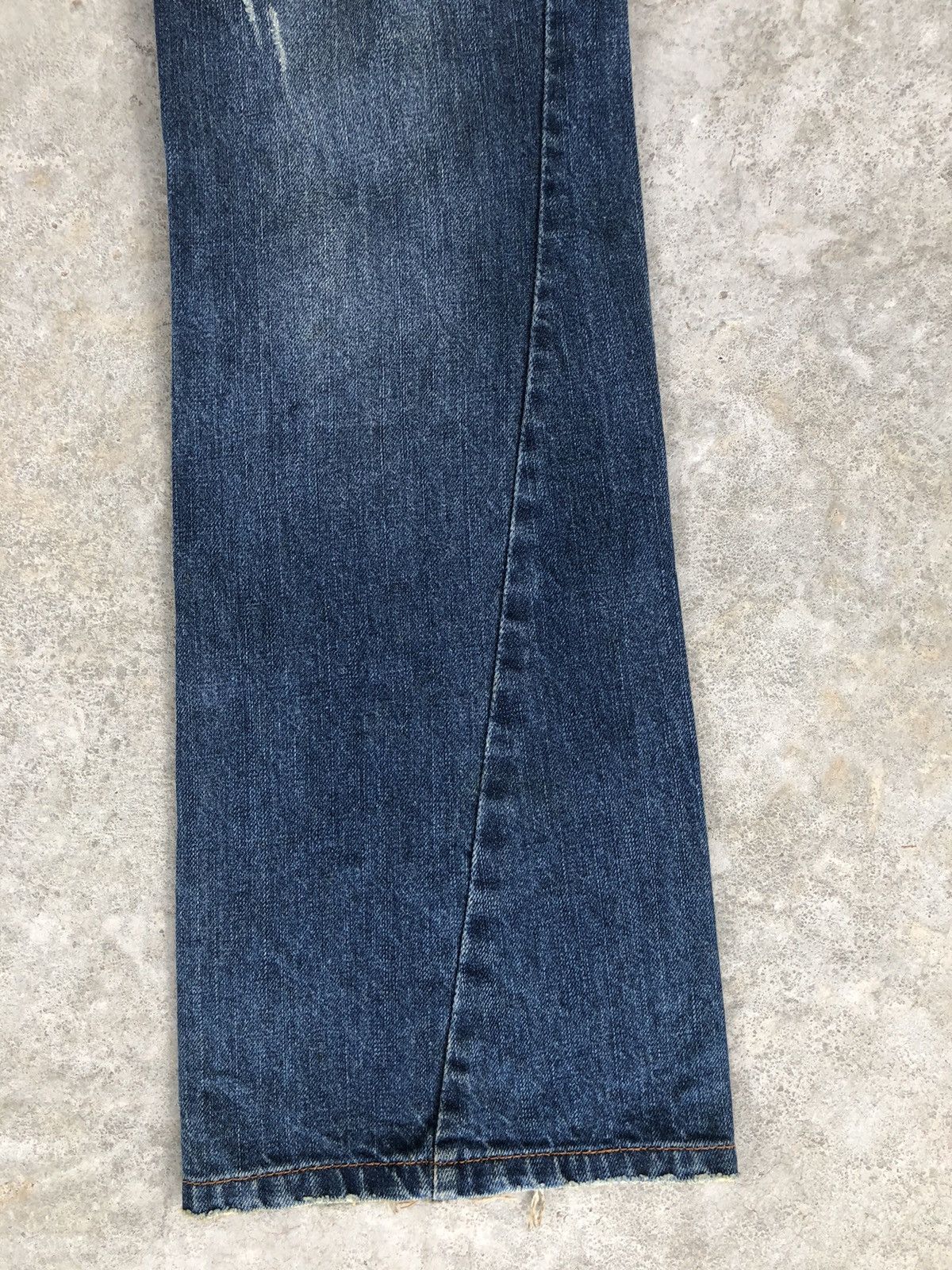 Japanese Brand Japanese Nylaus Flared Jeans Double Waist Distressed Jeans Size US 32 / EU 48 - 7 Thumbnail