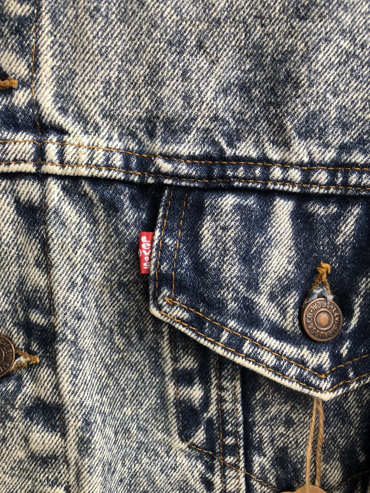 Levi's Vintage 80s Levi’s Acid Wash Denim Jacket Distressed 70507 Size US L / EU 52-54 / 3 - 15 Thumbnail