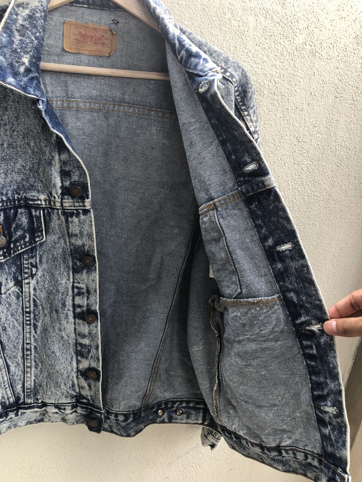 Levi's Vintage 80s Levi’s Acid Wash Denim Jacket Distressed 70507 Size US L / EU 52-54 / 3 - 8 Thumbnail