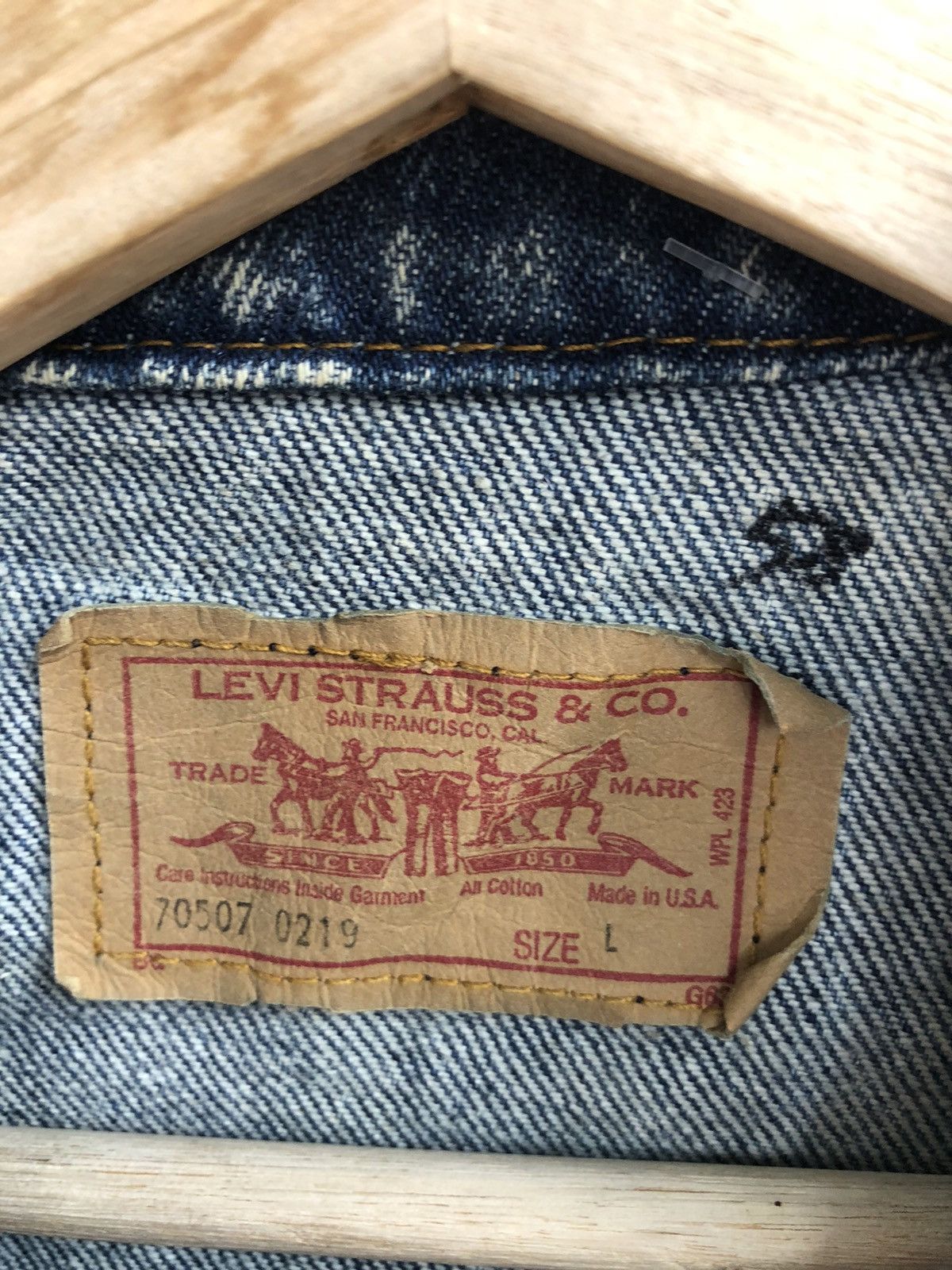 Levi's Vintage 80s Levi’s Acid Wash Denim Jacket Distressed 70507 Size US L / EU 52-54 / 3 - 20 Thumbnail