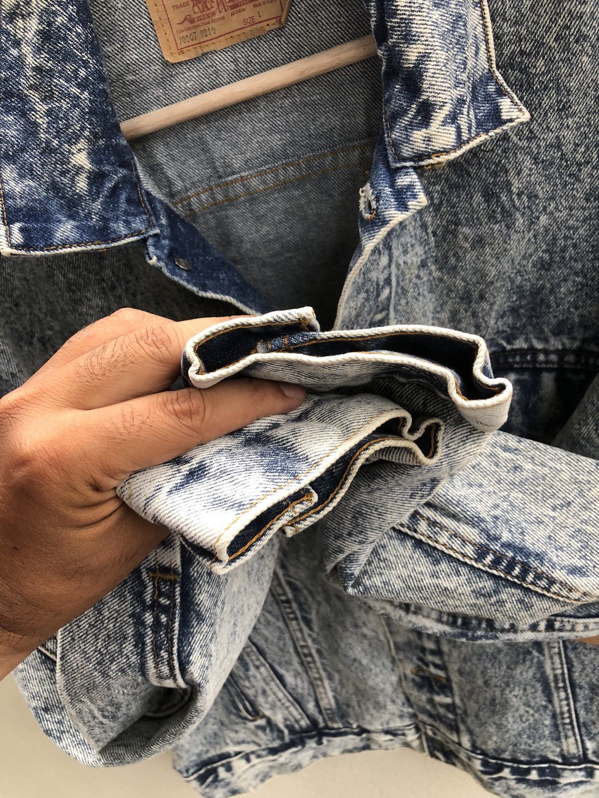 Levi's Vintage 80s Levi’s Acid Wash Denim Jacket Distressed 70507 Size US L / EU 52-54 / 3 - 21 Thumbnail