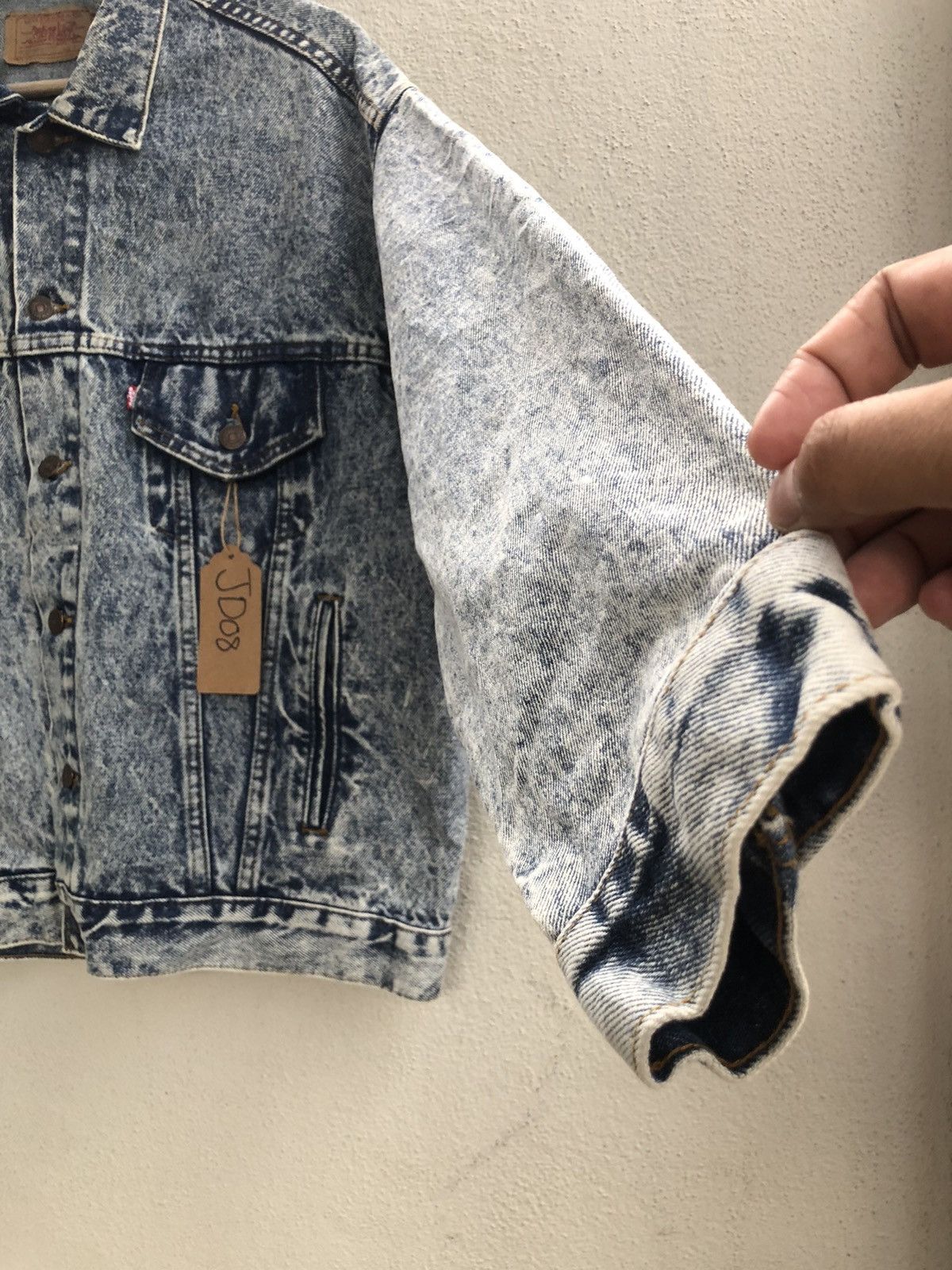 Levi's Vintage 80s Levi’s Acid Wash Denim Jacket Distressed 70507 Size US L / EU 52-54 / 3 - 4 Thumbnail