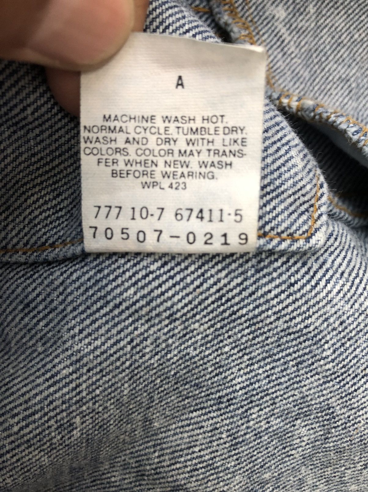 Levi's Vintage 80s Levi’s Acid Wash Denim Jacket Distressed 70507 Size US L / EU 52-54 / 3 - 19 Thumbnail