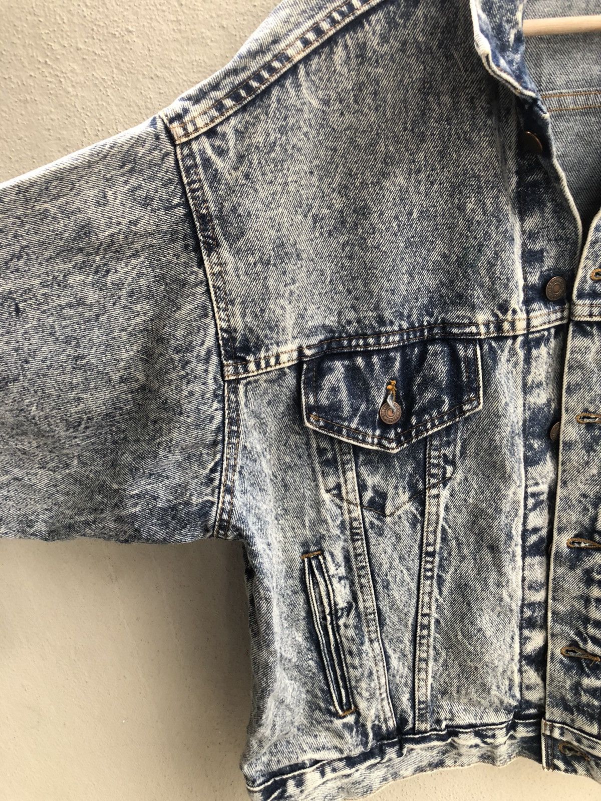 Levi's Vintage 80s Levi’s Acid Wash Denim Jacket Distressed 70507 Size US L / EU 52-54 / 3 - 5 Thumbnail