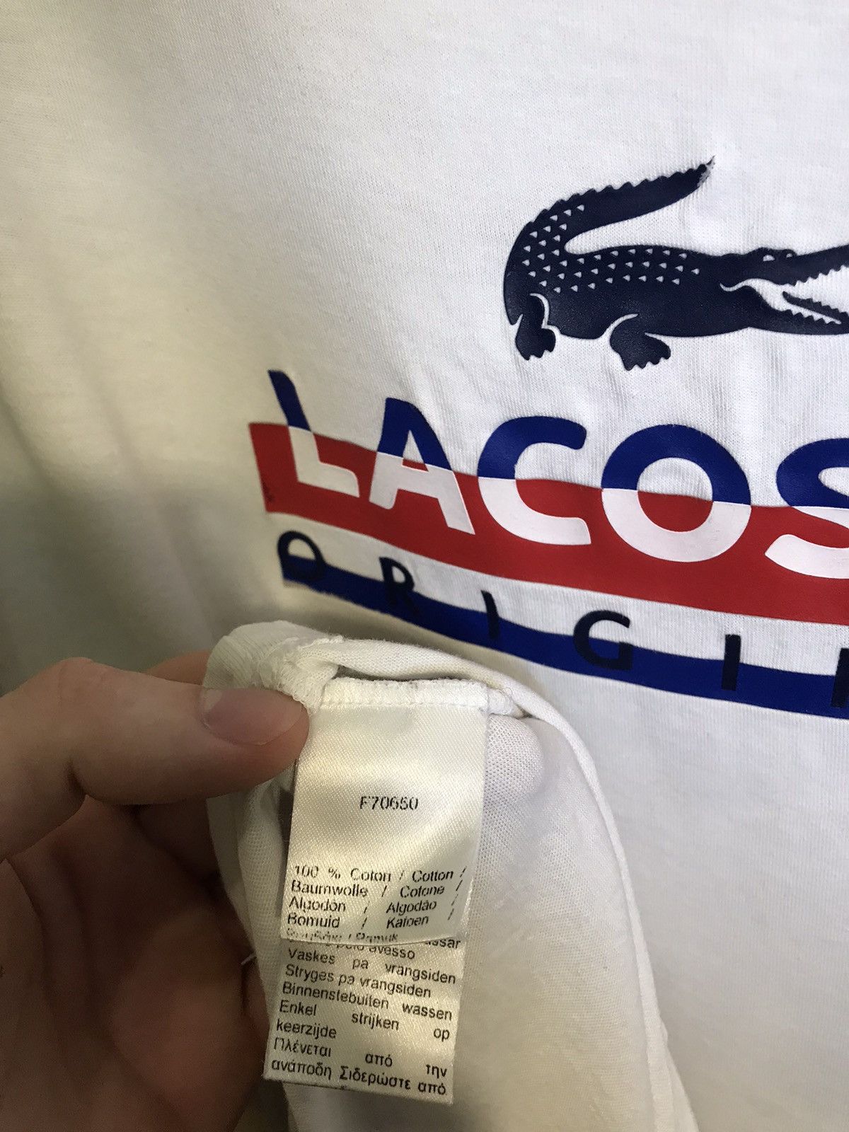 Lacoste Lacoste luxury streetwear tee Size US L / EU 52-54 / 3 - 6 Thumbnail