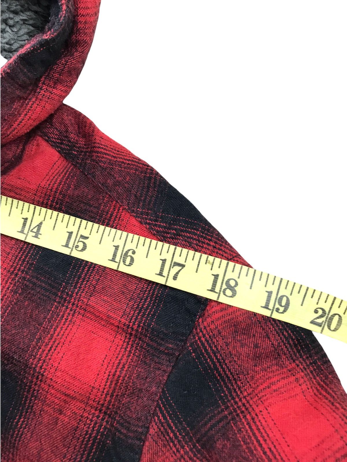 Japanese Brand BACK NUMBER Flannel Button Up Sherpa Hoodie Fleece Flannel Size US L / EU 52-54 / 3 - 13 Thumbnail
