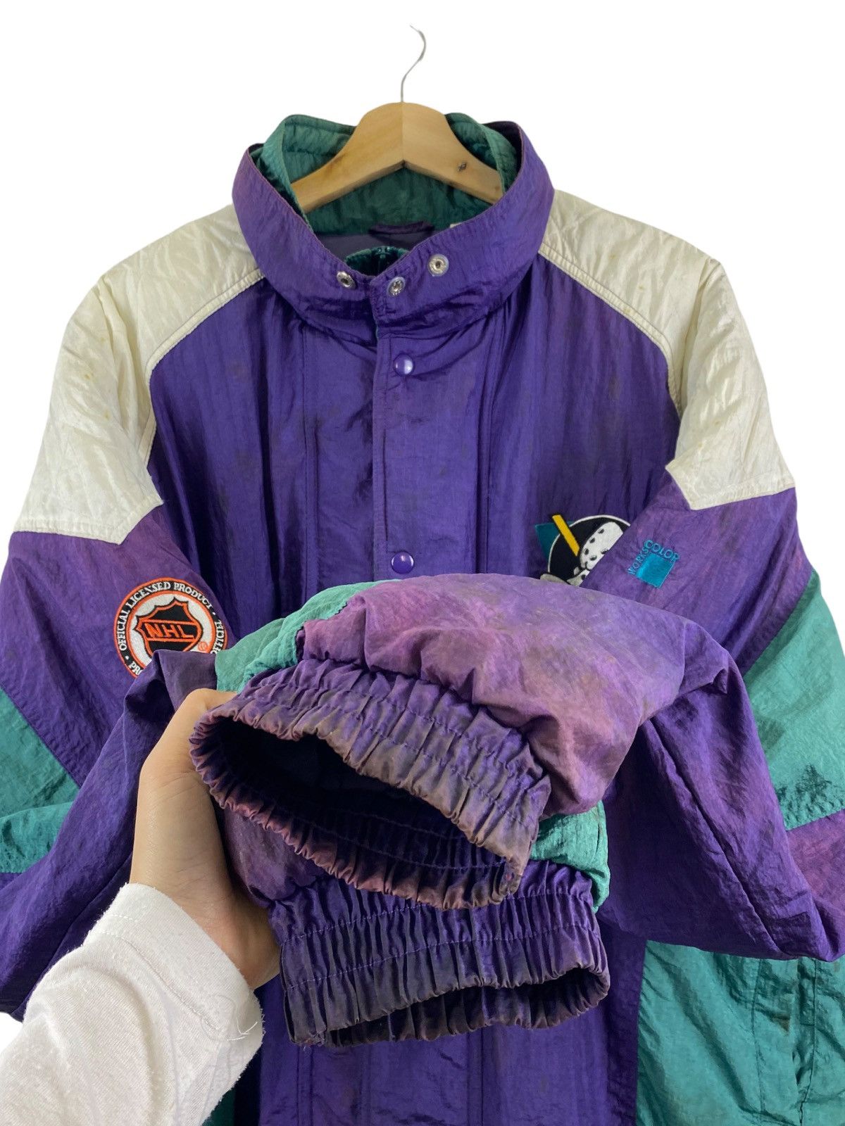 NHL × Vintage Vintage NHL x The Mighty Ducks Jacket Size US XXL / EU 58 / 5 - 9 Thumbnail
