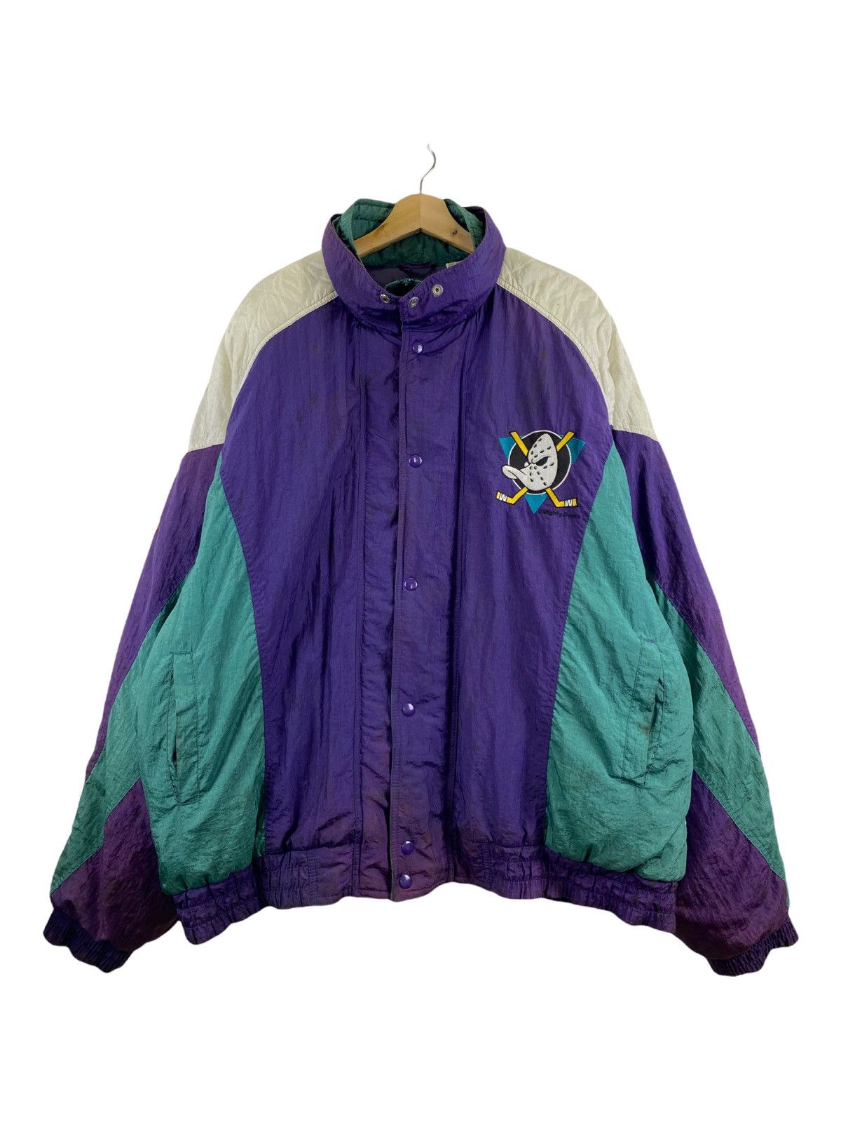 NHL × Vintage Vintage NHL x The Mighty Ducks Jacket Size US XXL / EU 58 / 5 - 1 Thumbnail