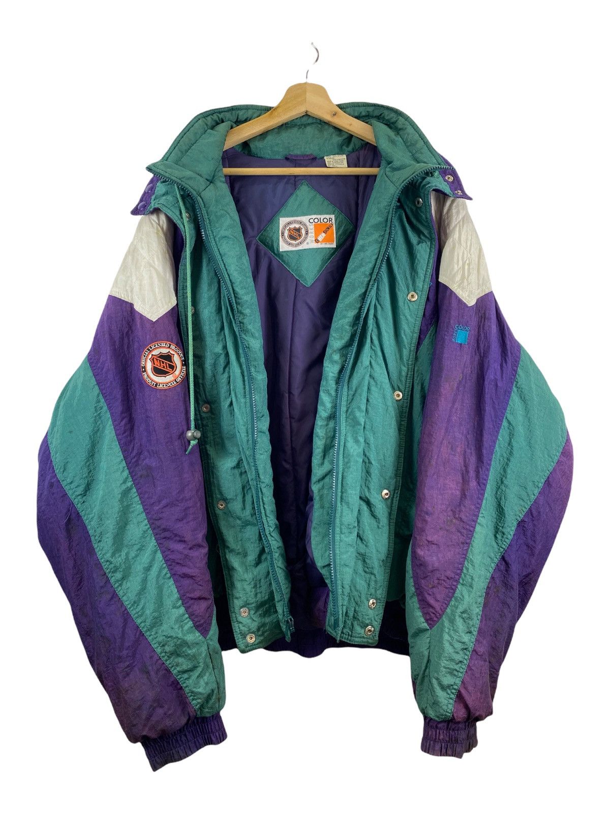 NHL × Vintage Vintage NHL x The Mighty Ducks Jacket Size US XXL / EU 58 / 5 - 4 Thumbnail