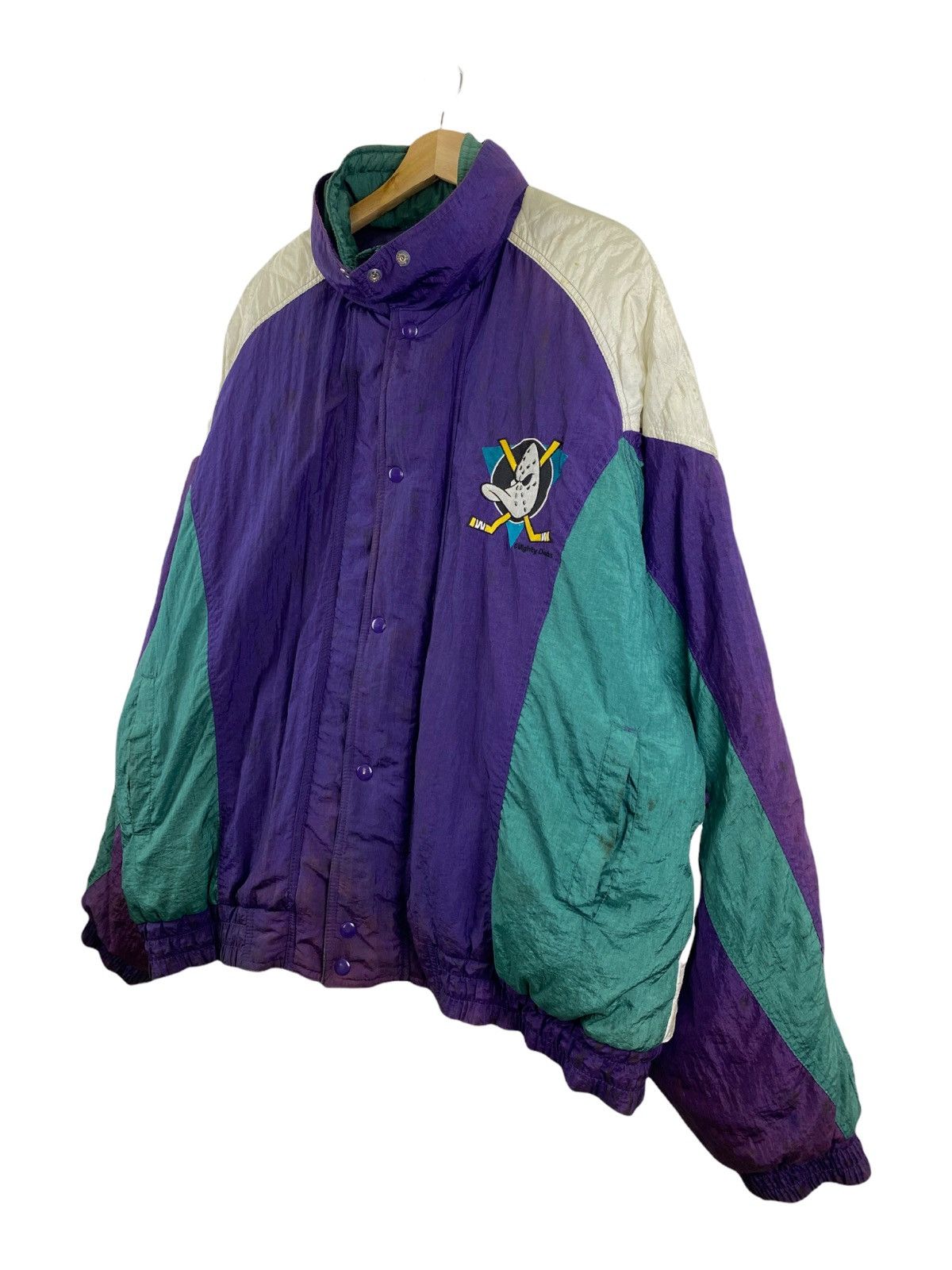 NHL × Vintage Vintage NHL x The Mighty Ducks Jacket Size US XXL / EU 58 / 5 - 3 Thumbnail