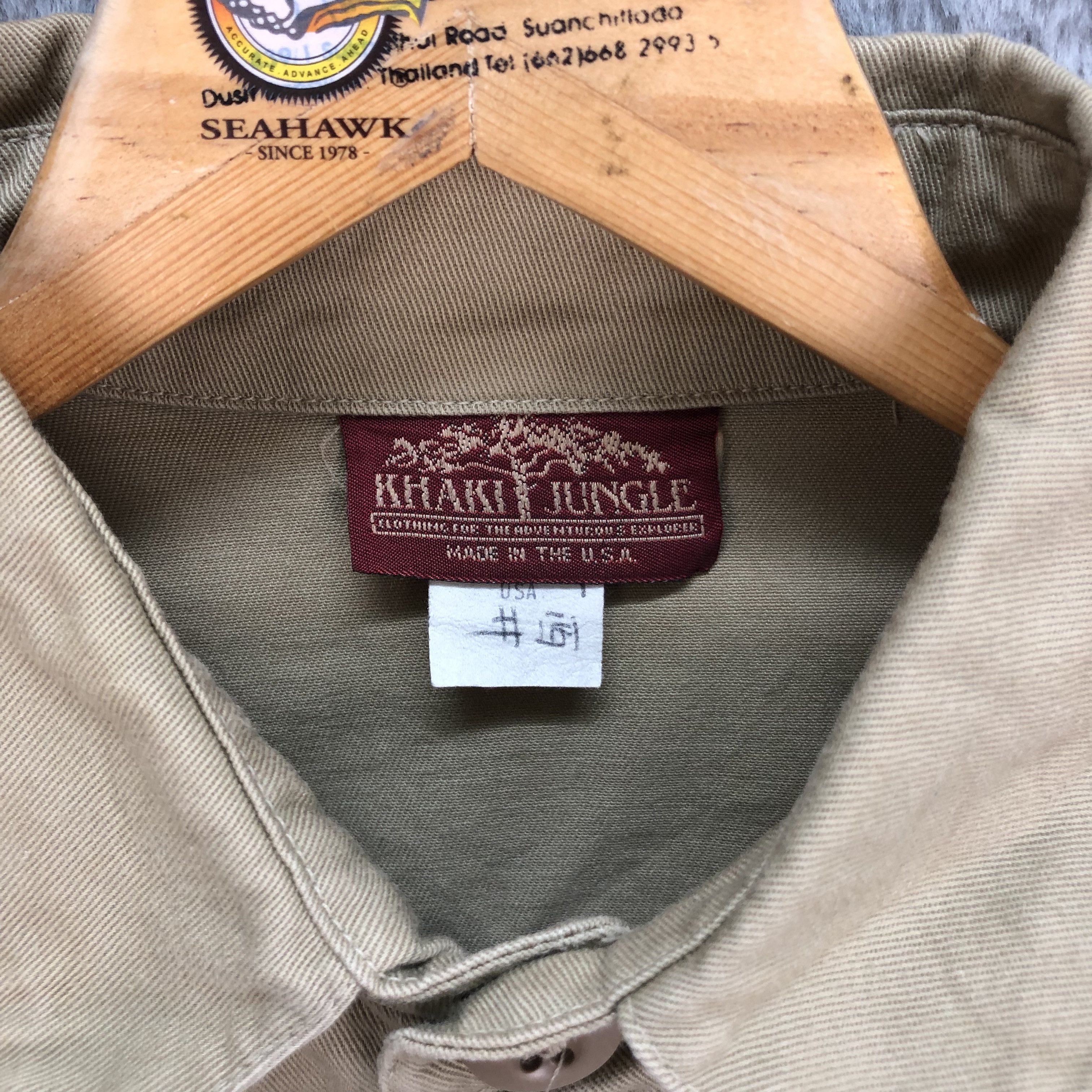 Other Vintage KHAKI JUNGLE Usa Made Military Style Coat #5028-34 Size US M / EU 48-50 / 2 - 8 Thumbnail