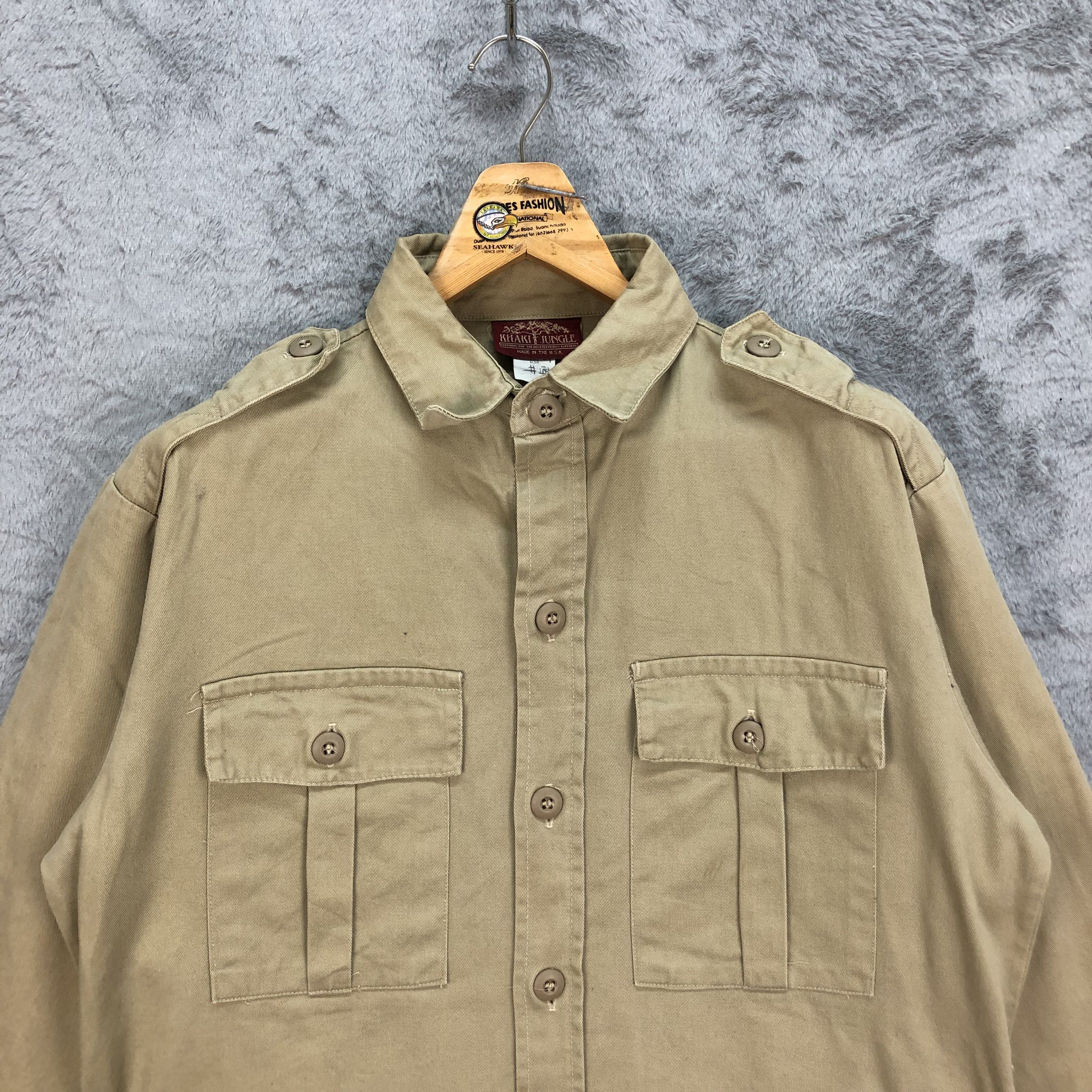 Other Vintage KHAKI JUNGLE Usa Made Military Style Coat #5028-34 Size US M / EU 48-50 / 2 - 2 Thumbnail