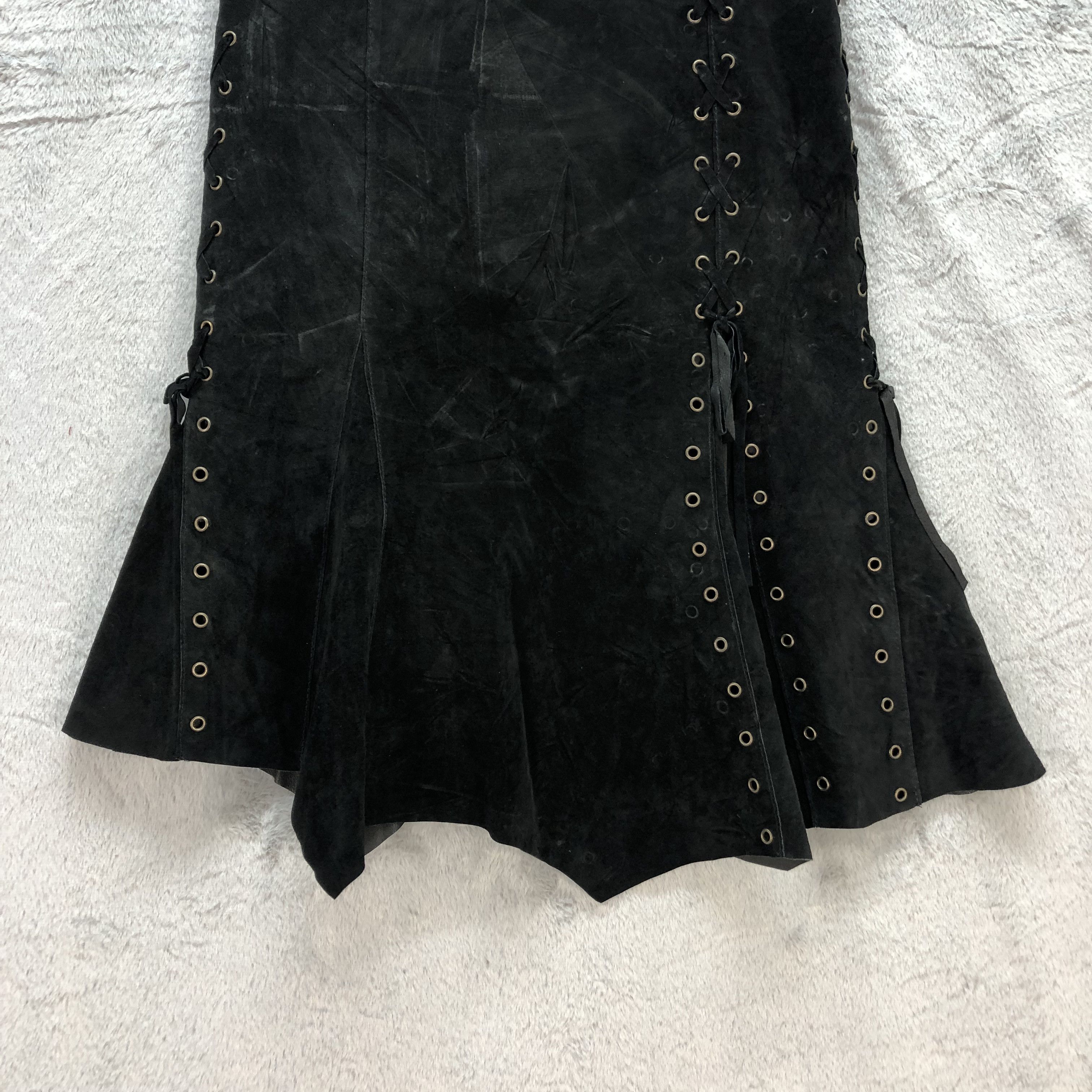 Japanese Brand VINTAGE SCOT CLUB PIG SKIN MINI SKIRT #6699-80 Size 29" - 3 Thumbnail