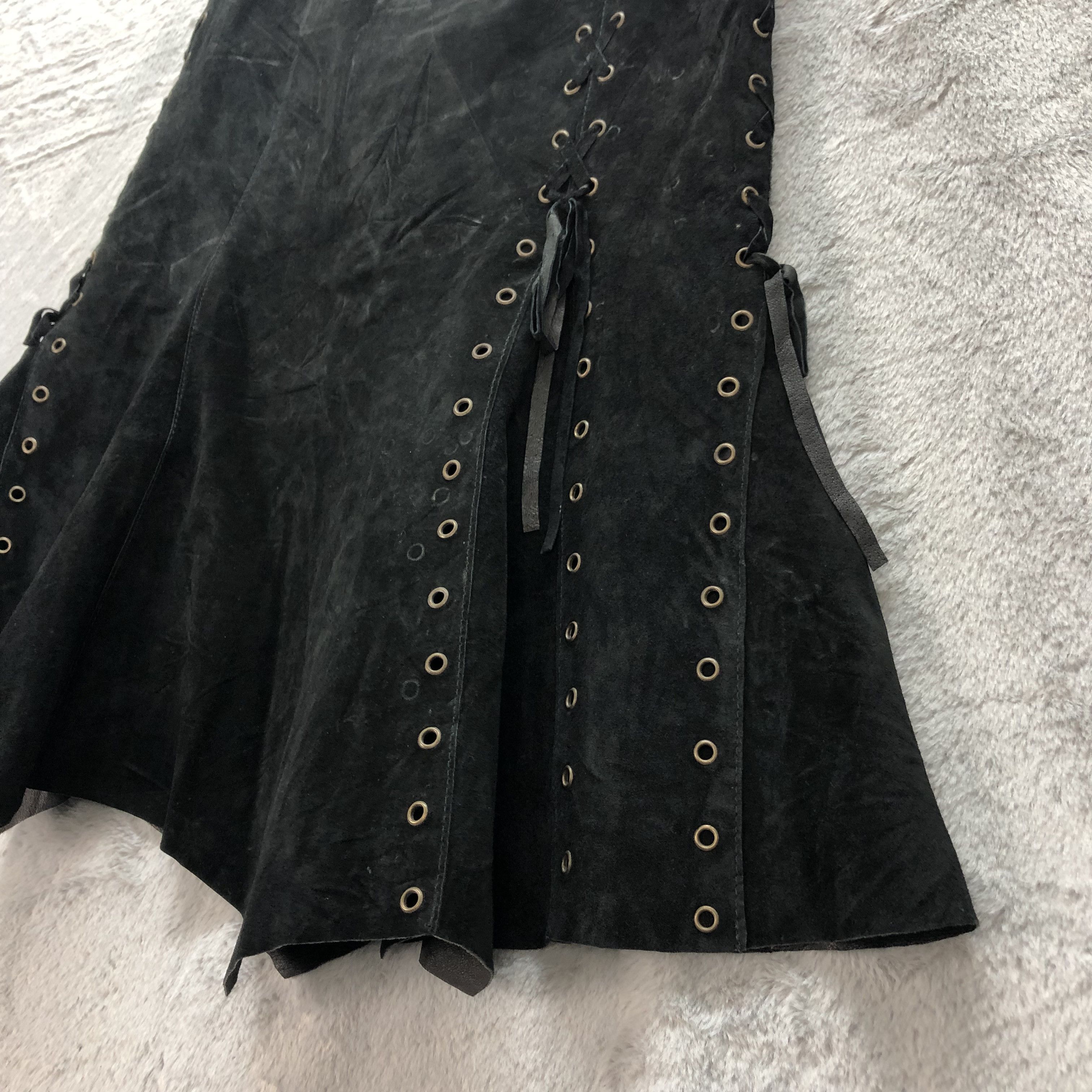 Japanese Brand VINTAGE SCOT CLUB PIG SKIN MINI SKIRT #6699-80 Size 29" - 5 Thumbnail