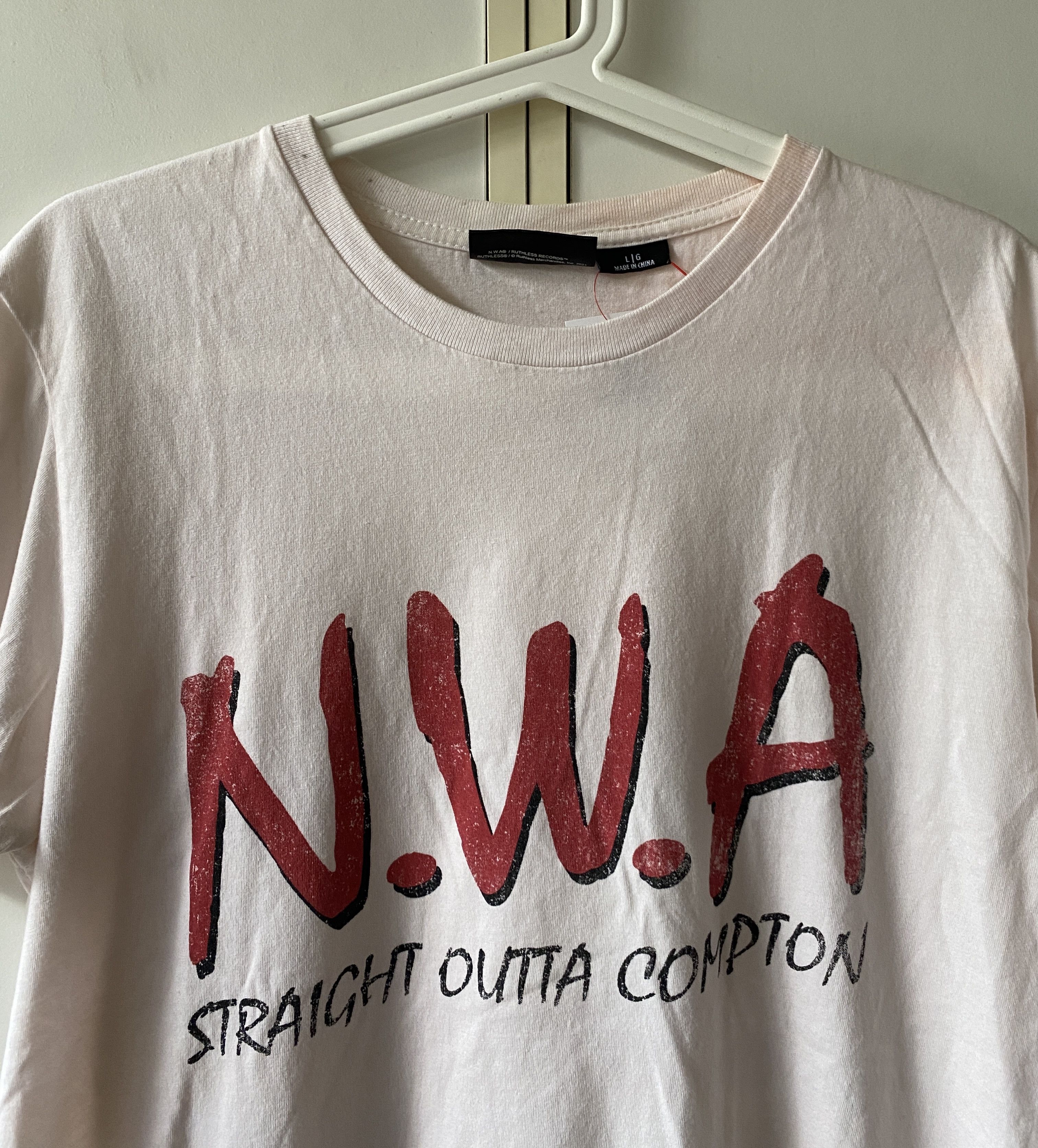 Rap Tees N.W.A STRAIGHT OUTTA COMPTON RAP TEE Size US L / EU 52-54 / 3 - 2 Thumbnail